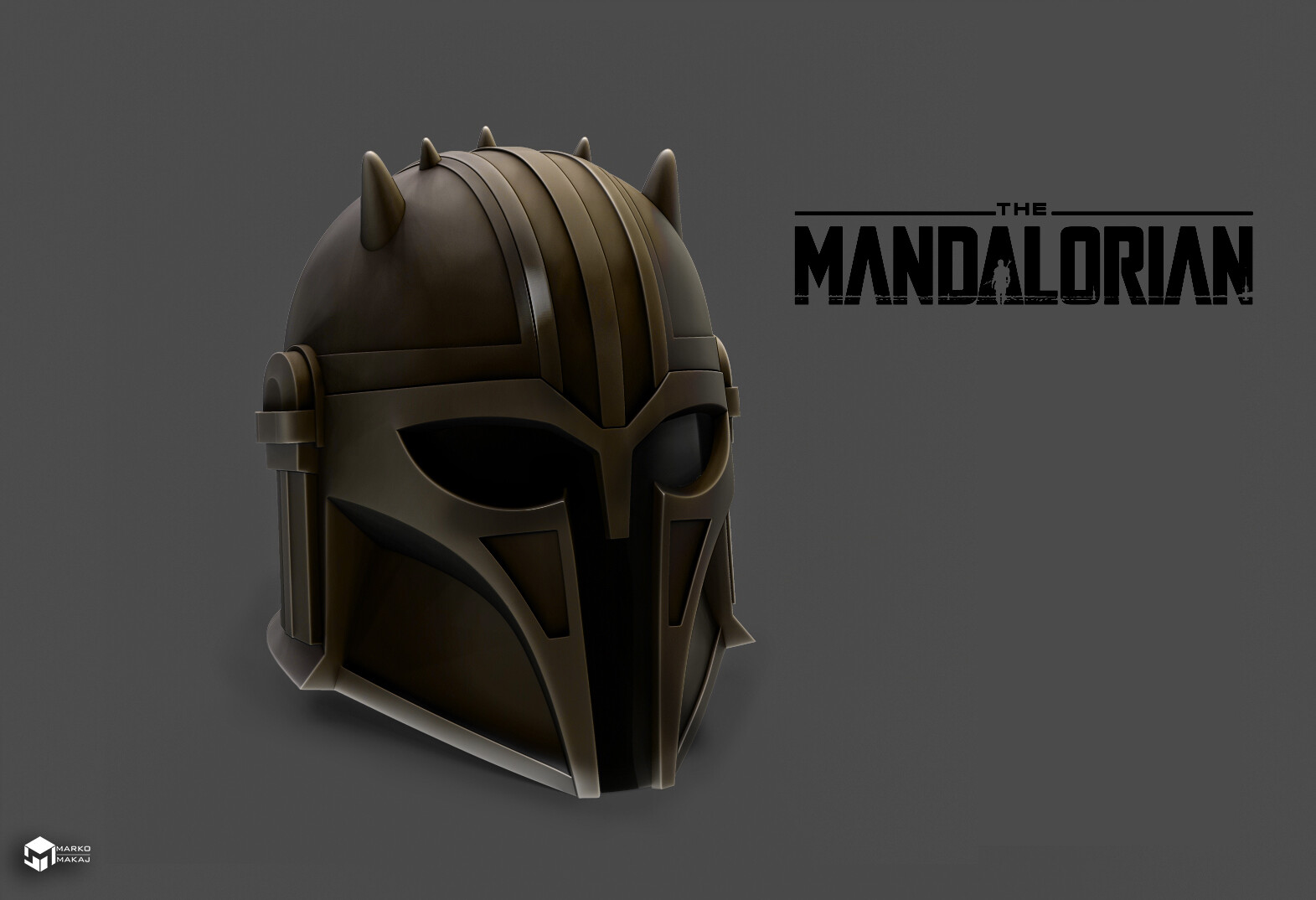 Artstation Mandalorian Armorer Helmet V2 Marko Makaj