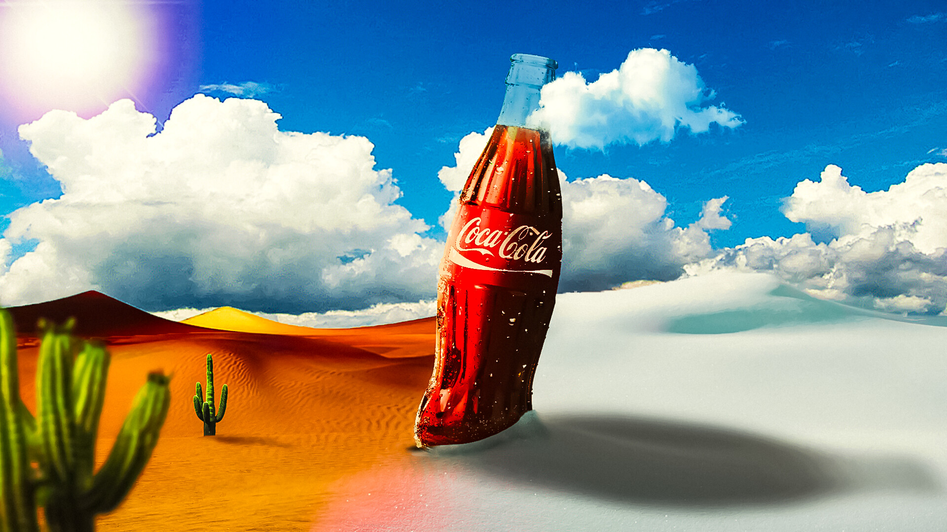 ArtStation advertising campaign of coca cola egypt
