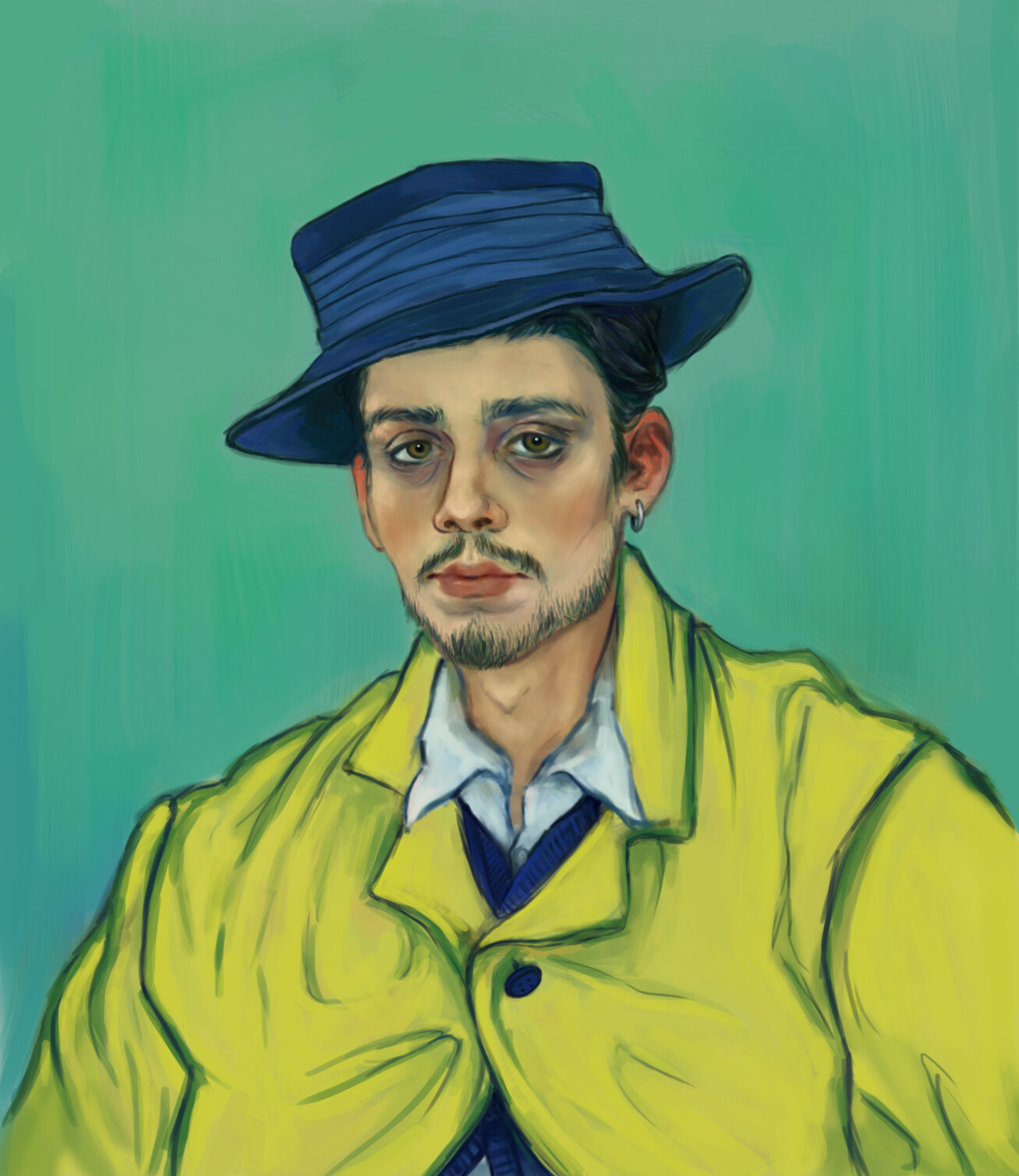 Artstation Portrait Of Armand Roulin 1888 Pastiche Sharon Dimas