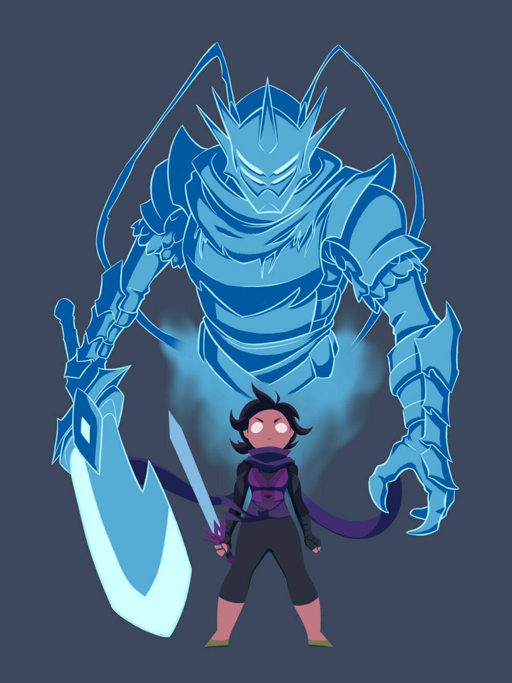 Flat colors and shading