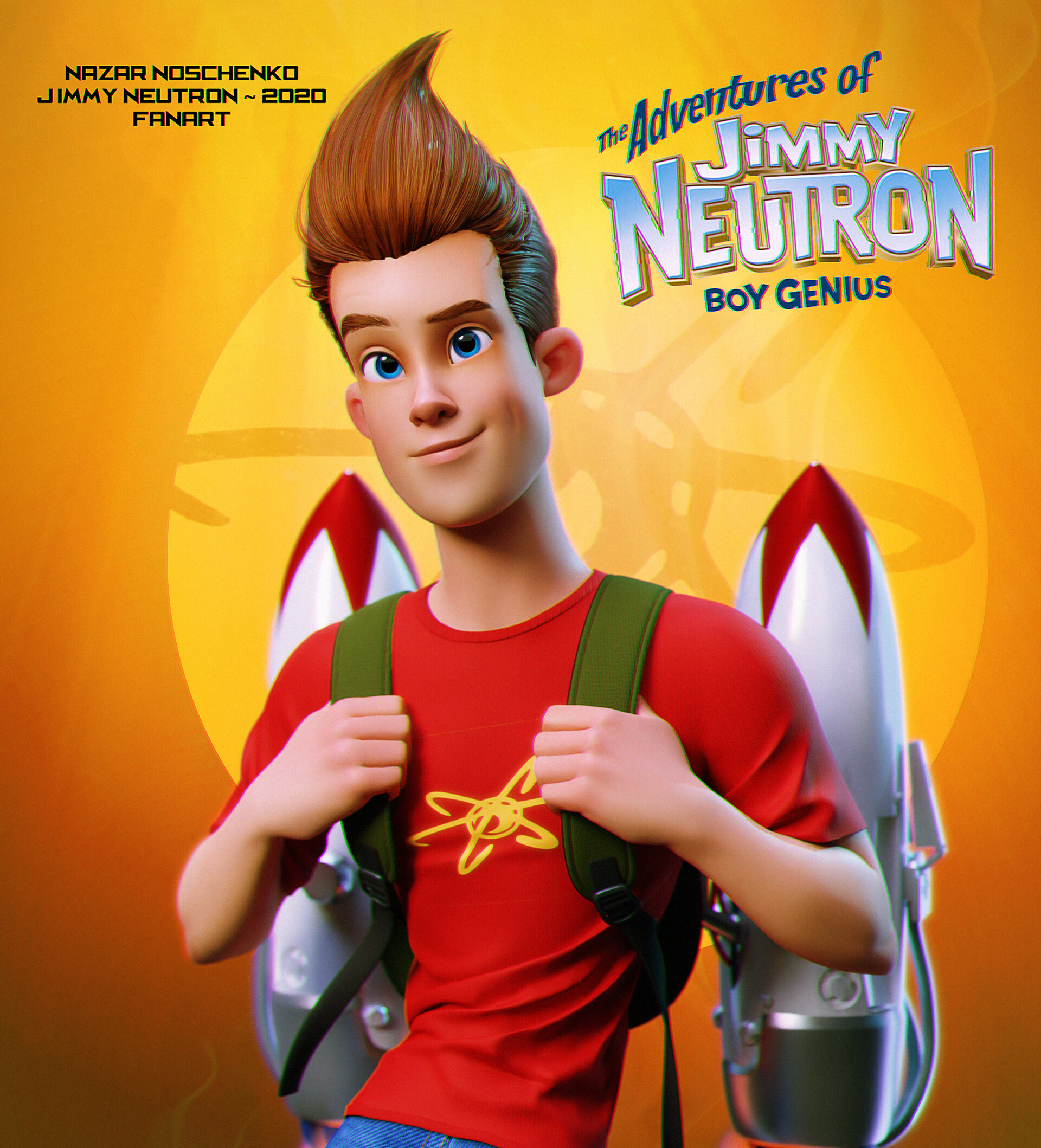 Artstation Jimmy Neutron Nazar Noschenko