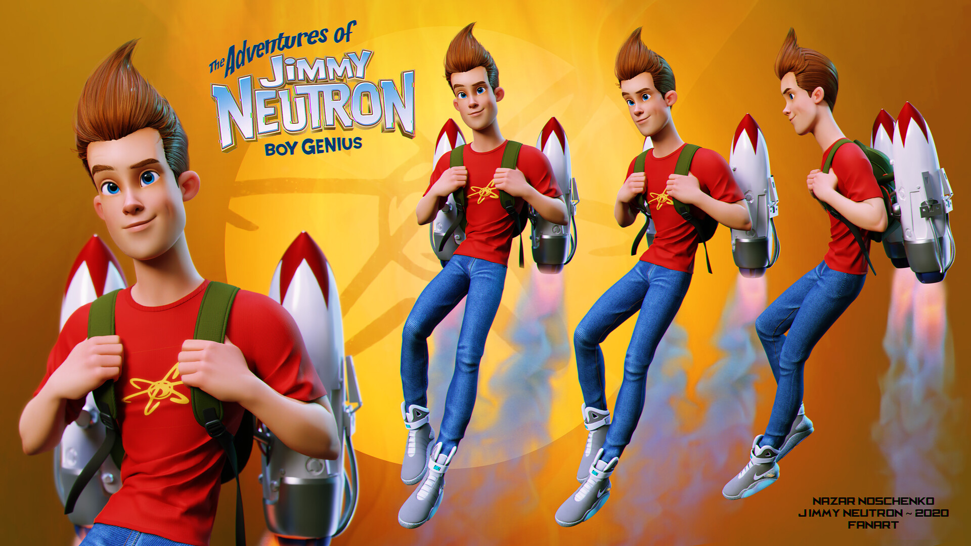 Artstation Jimmy Neutron Nazar Noschenko