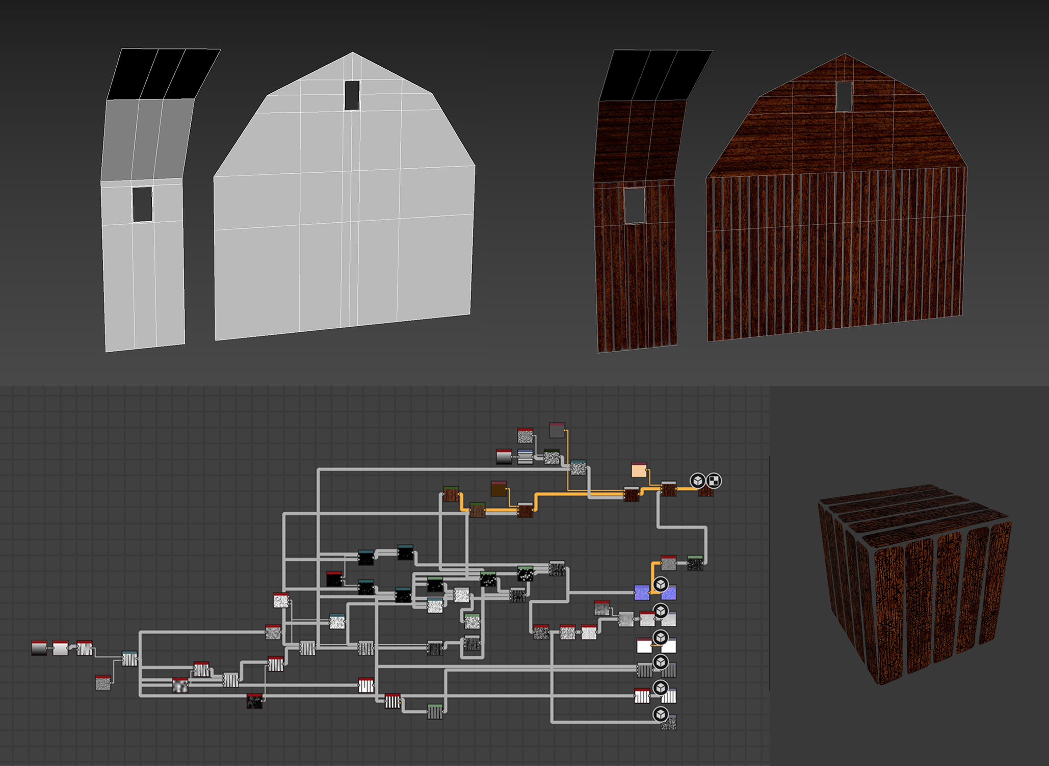 Barn textures made with Substance Designer