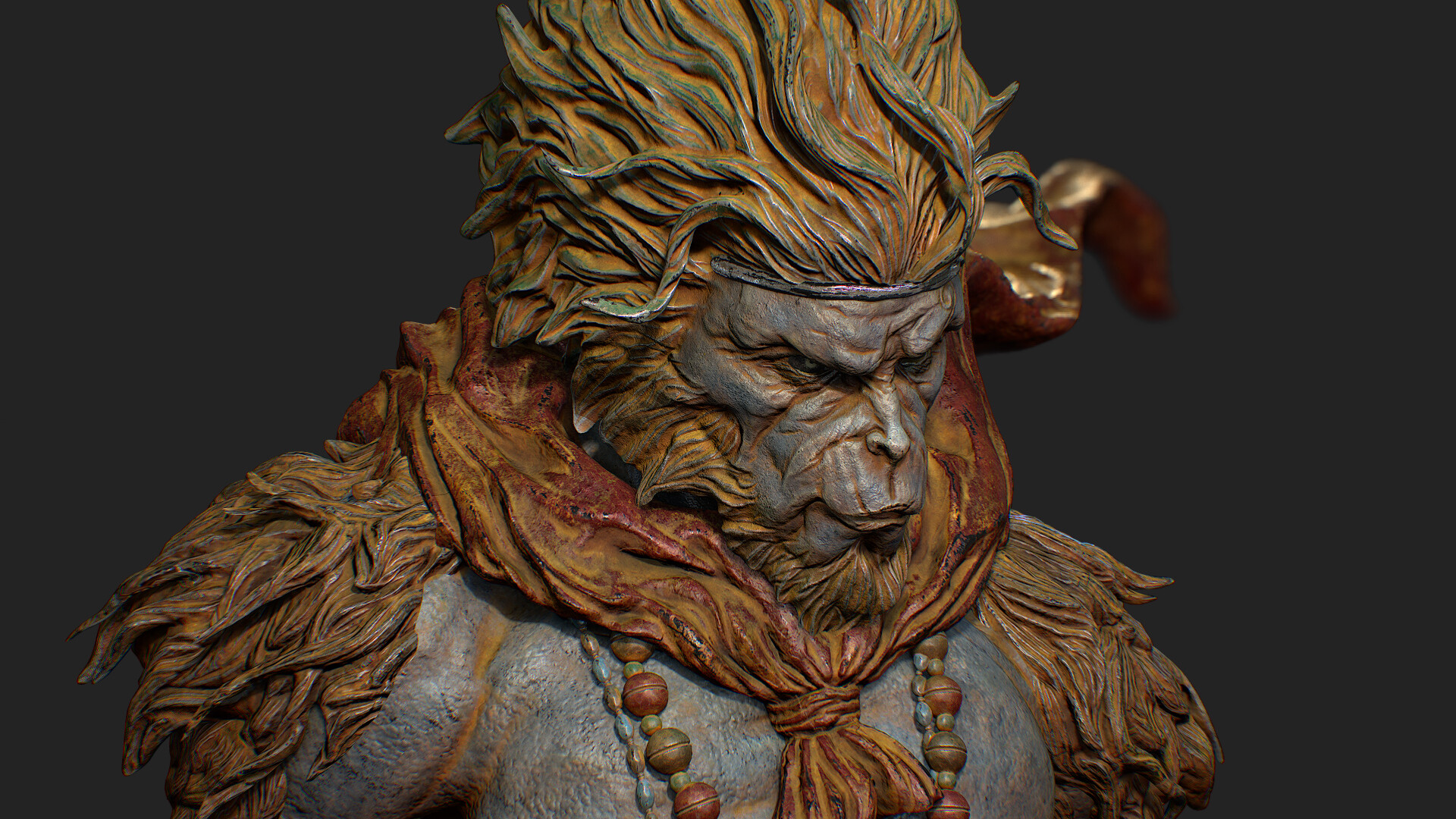 Artstation 大猿王monkey King 设定参照寺田克也手稿设定