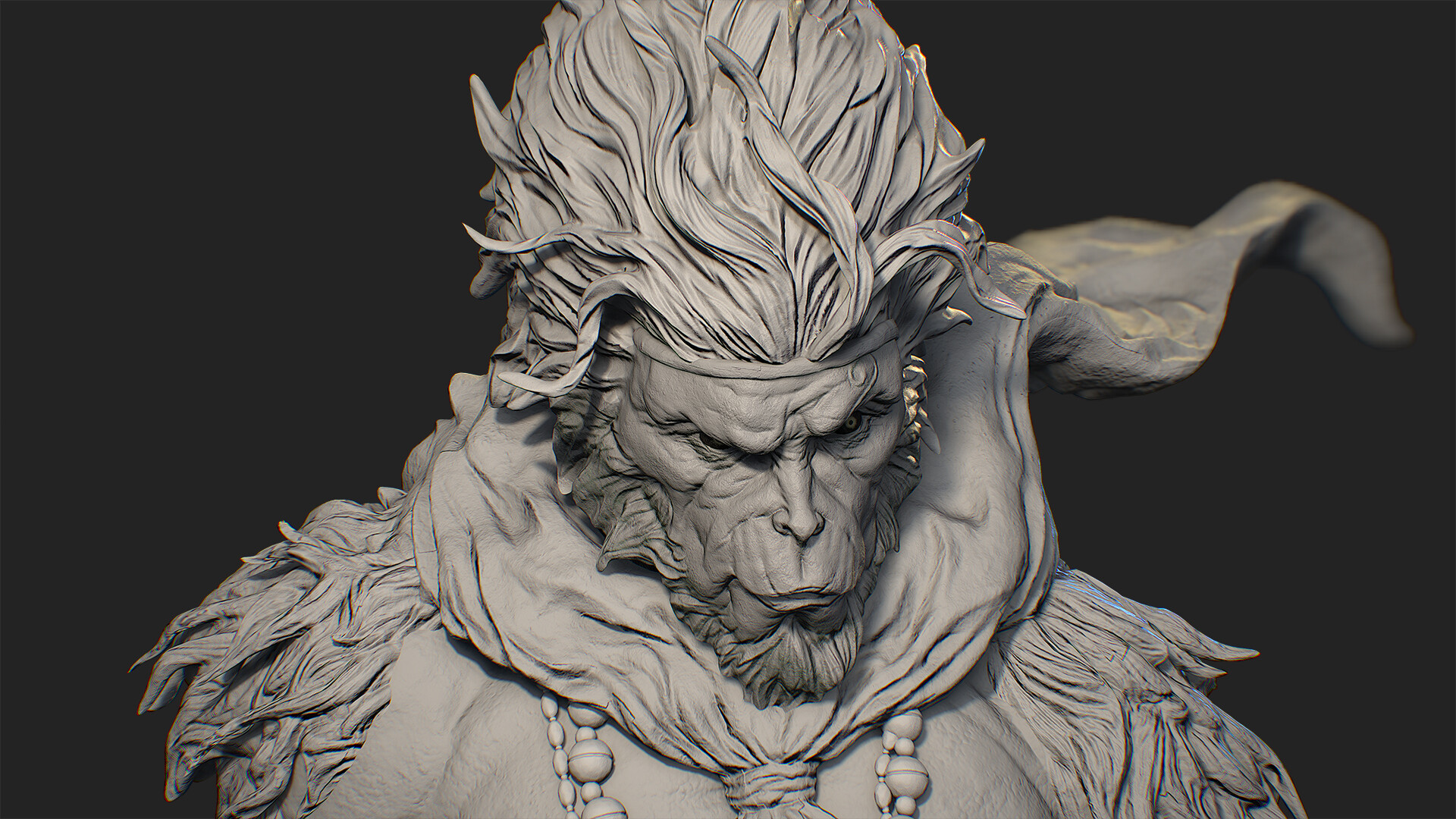 Artstation 大猿王monkey King 设定参照寺田克也手稿设定