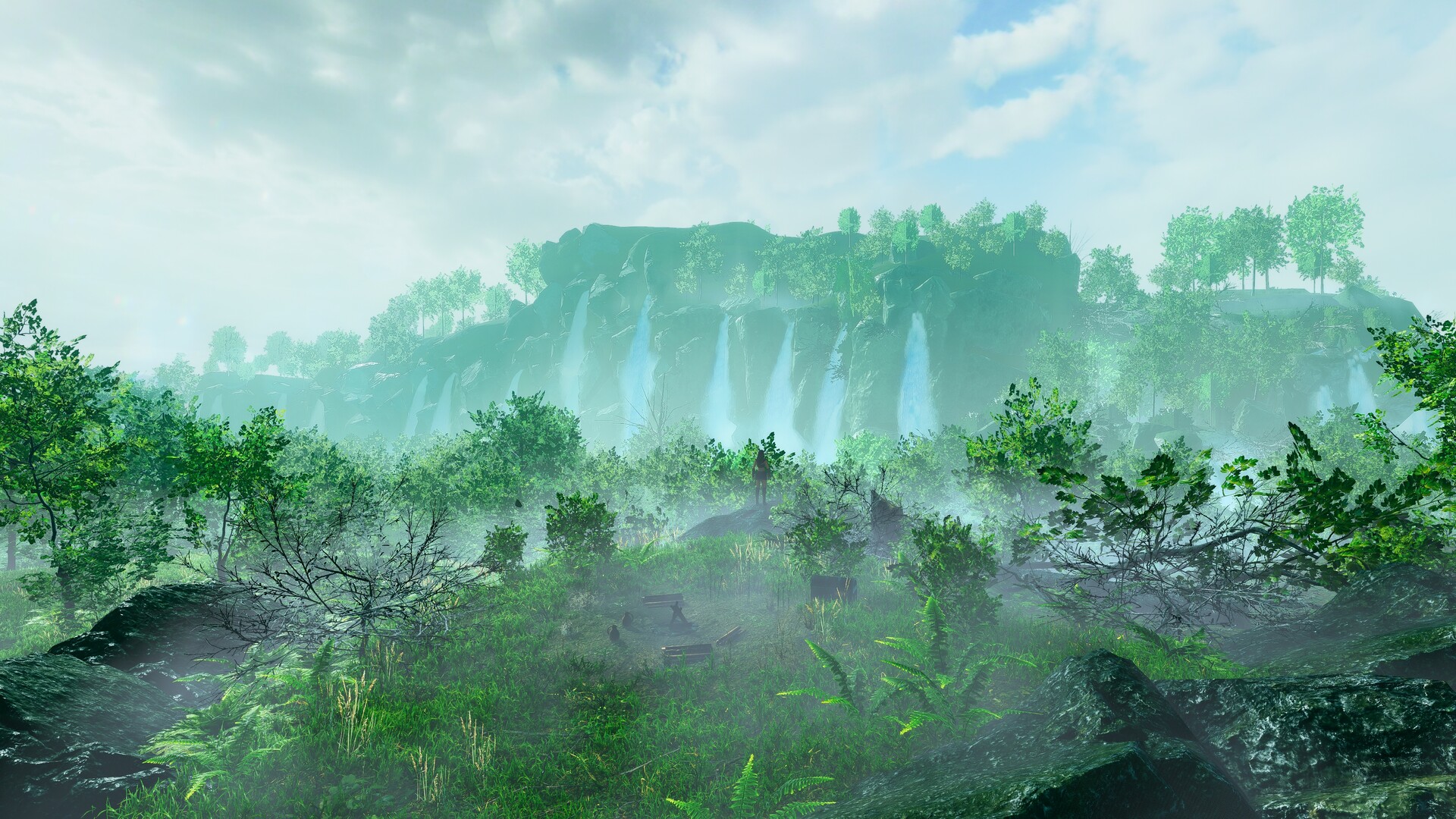 Dynamic forest. Unity nature. forest environment dynamic. forest level design. unity level design.