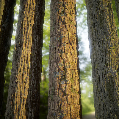 Tree Bark Material Generator - Substance Designer