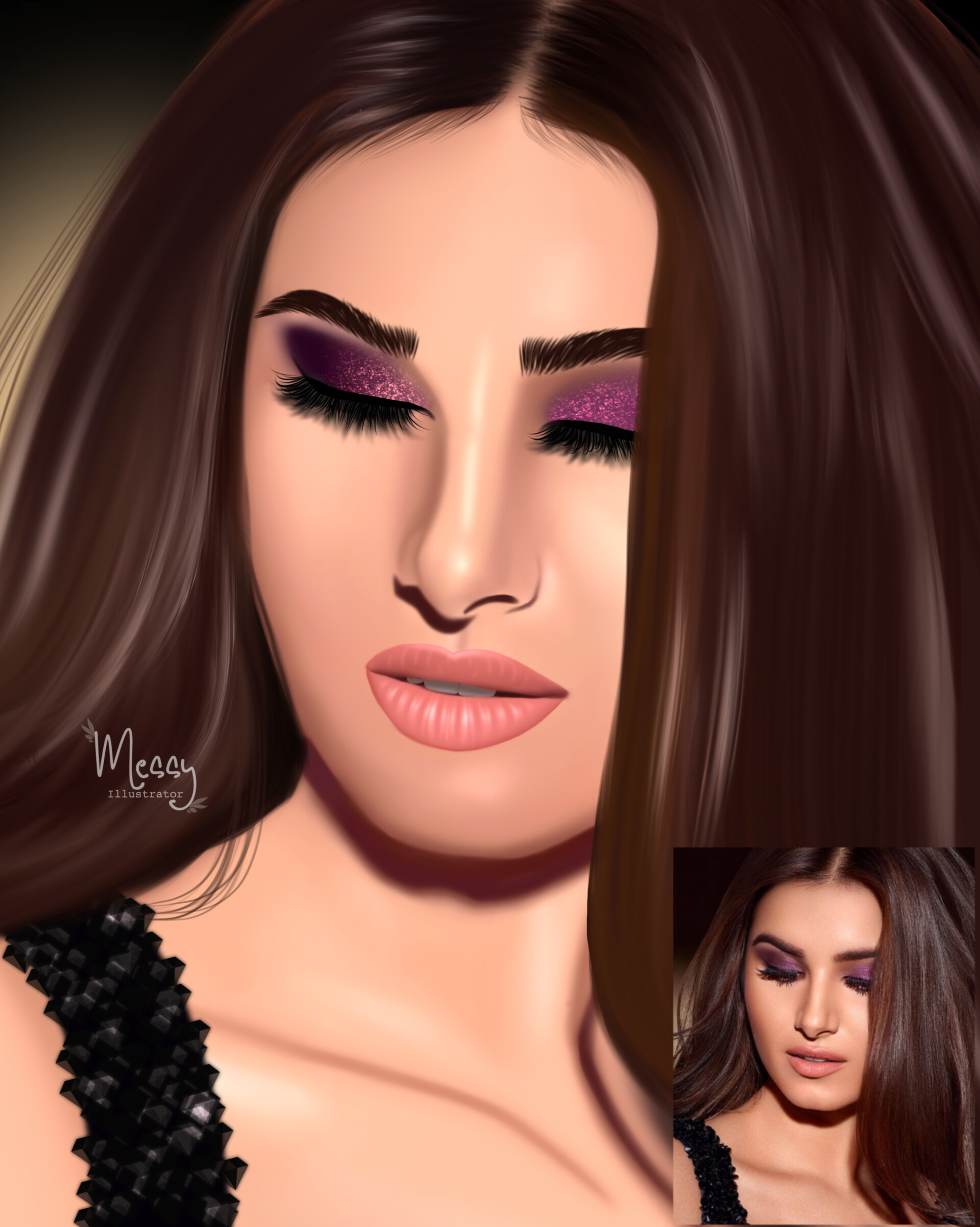 Artstation Digital Painting Of Tara Sutaria Messy Illustrator