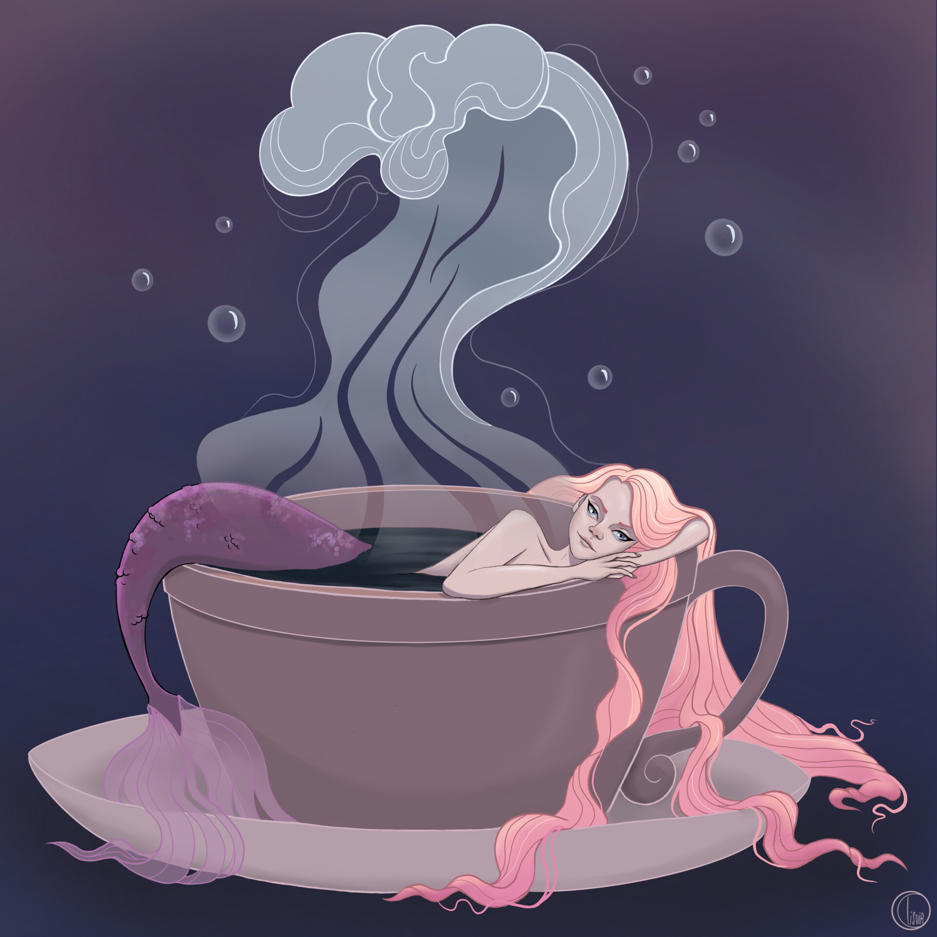 ArtStation Coffee mermaid