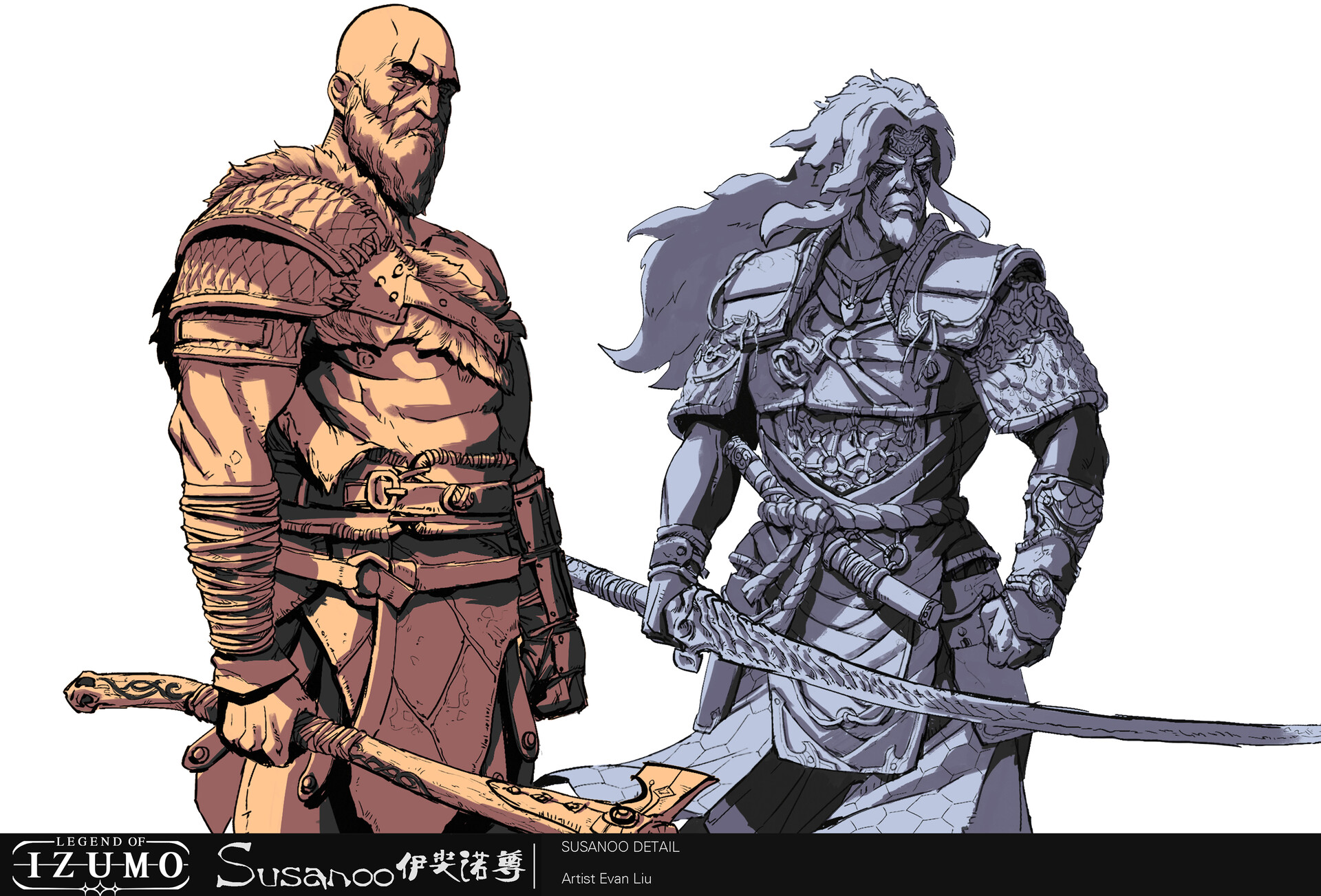 Kratos vs Thor by 文太 Evan Liu