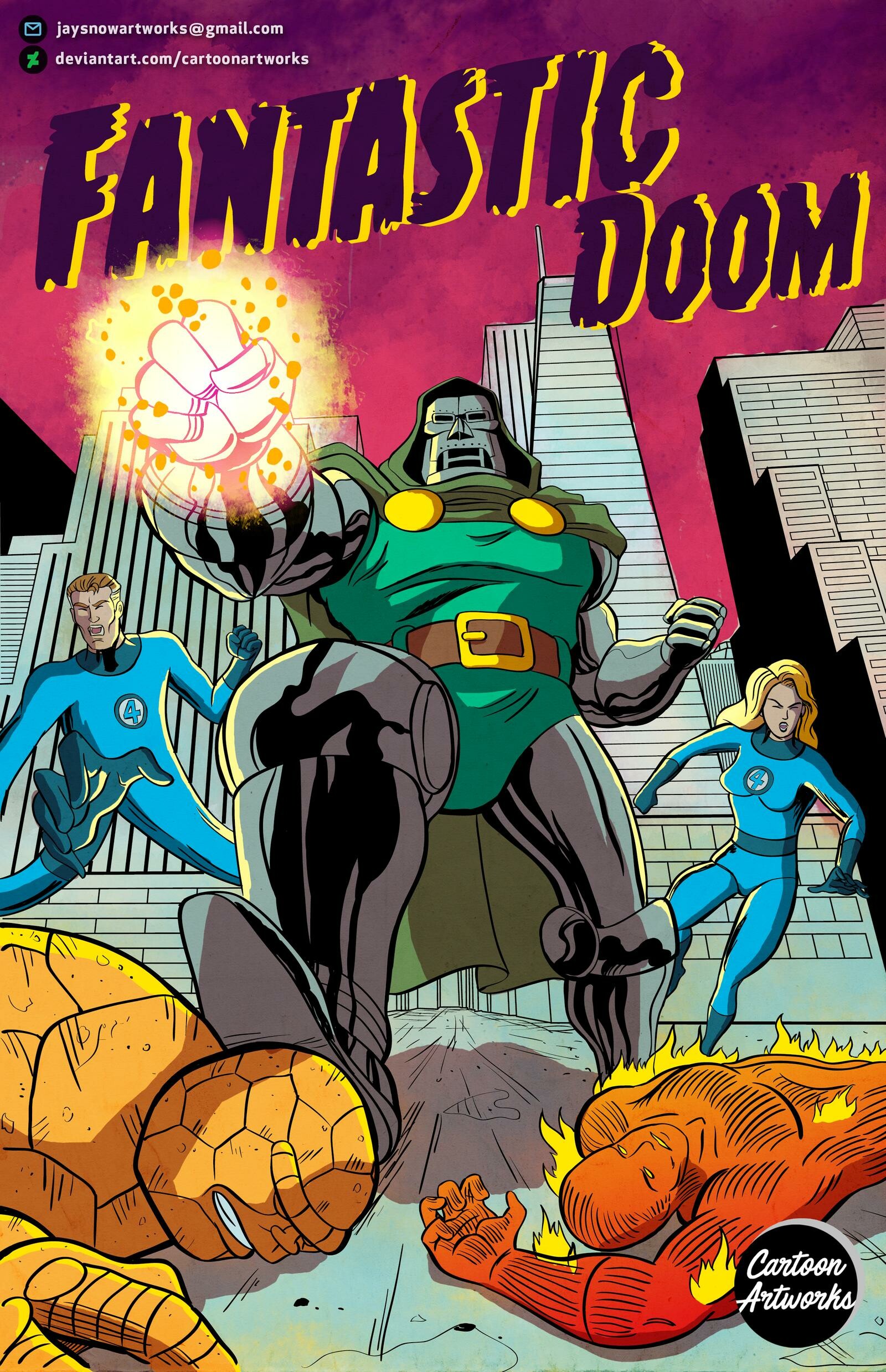 ArtStation Fantastic Four vs Doctor Doom