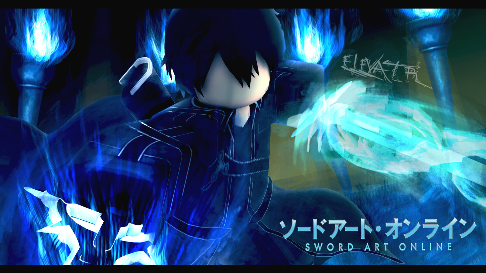 Artstation Sao Kirito Dual Wielding Elevat R 0001