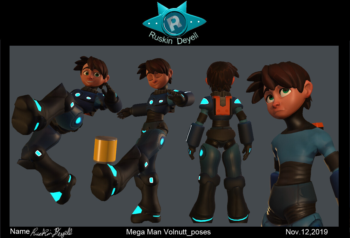 Artstation Mega Man Legends Fanart Ruskin Deyell