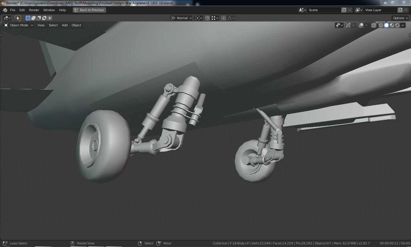 Michael Colina Michael Ben David F 18 3d Model Freelance Job