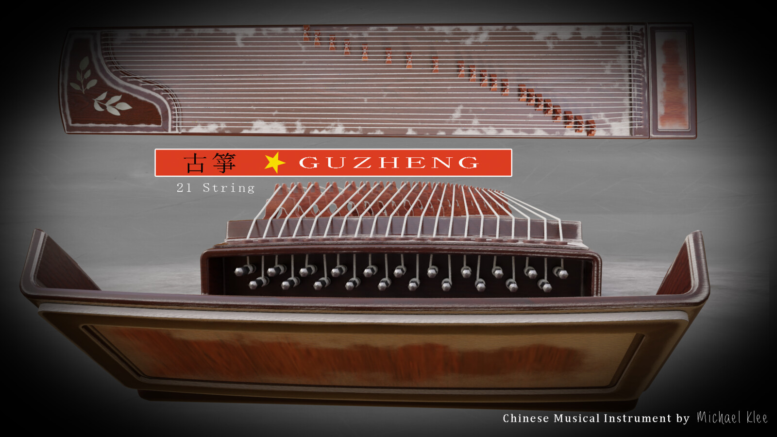 Guzeng 古箏 Chinese Ancient Zither String Box