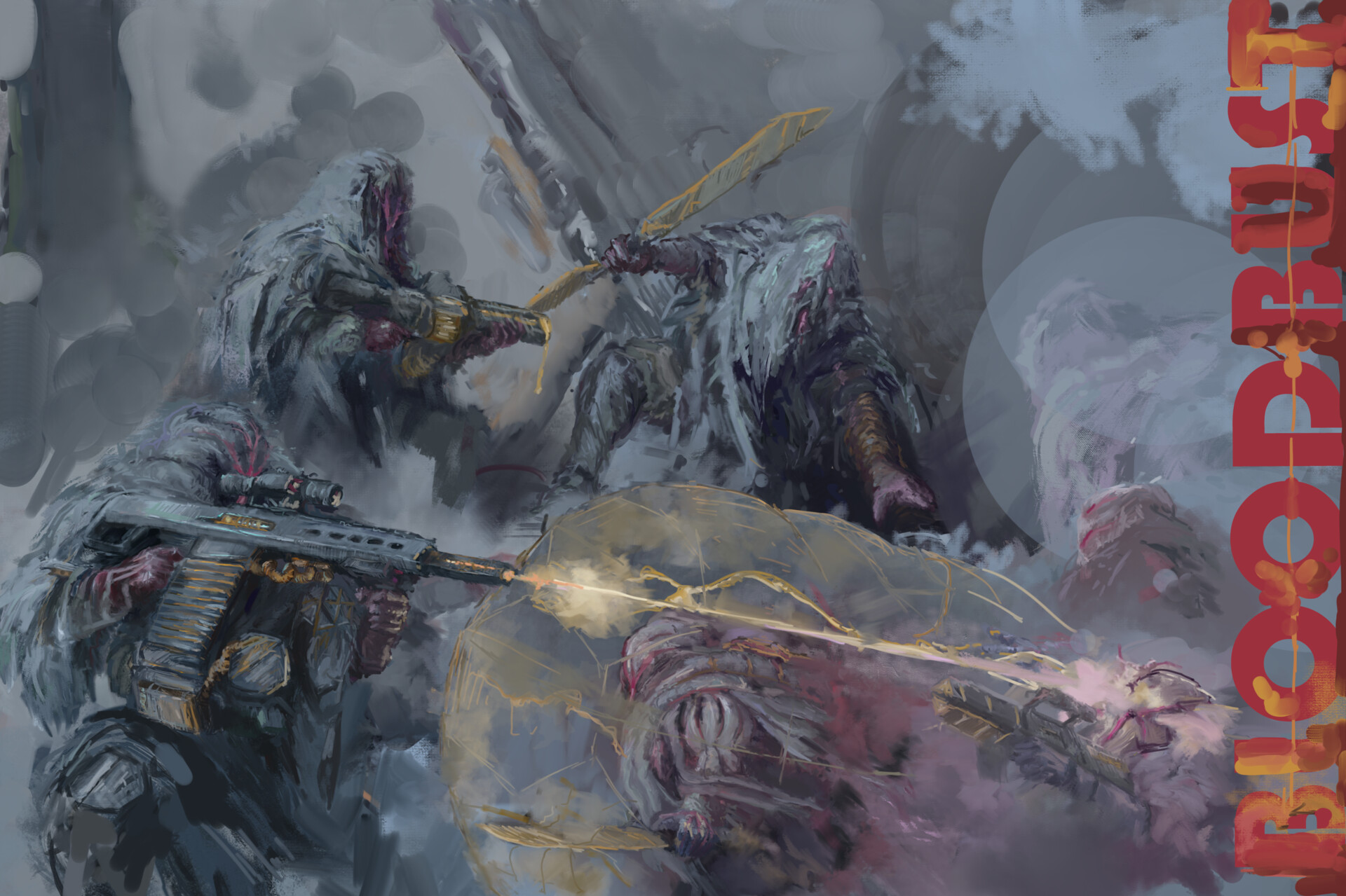 Artstation Bloodbust Dudes Sketch Wekk Wekk