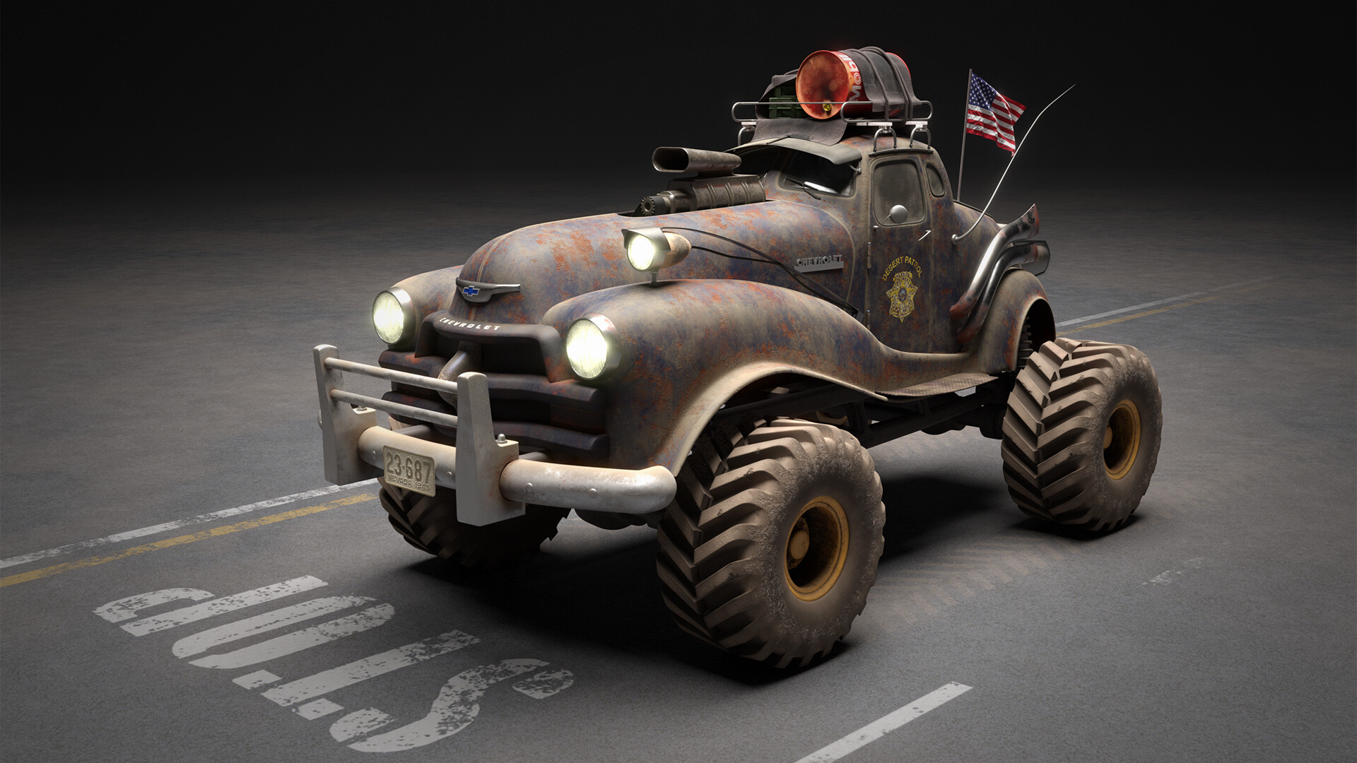 ArtStation - Old Chevy truck (slightly tuned)