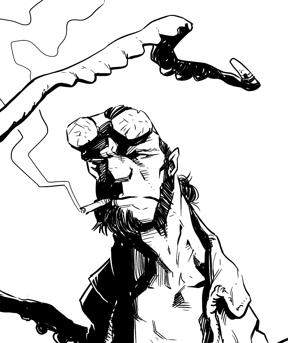 Artstation - Inking Samples - Mike Mignola
