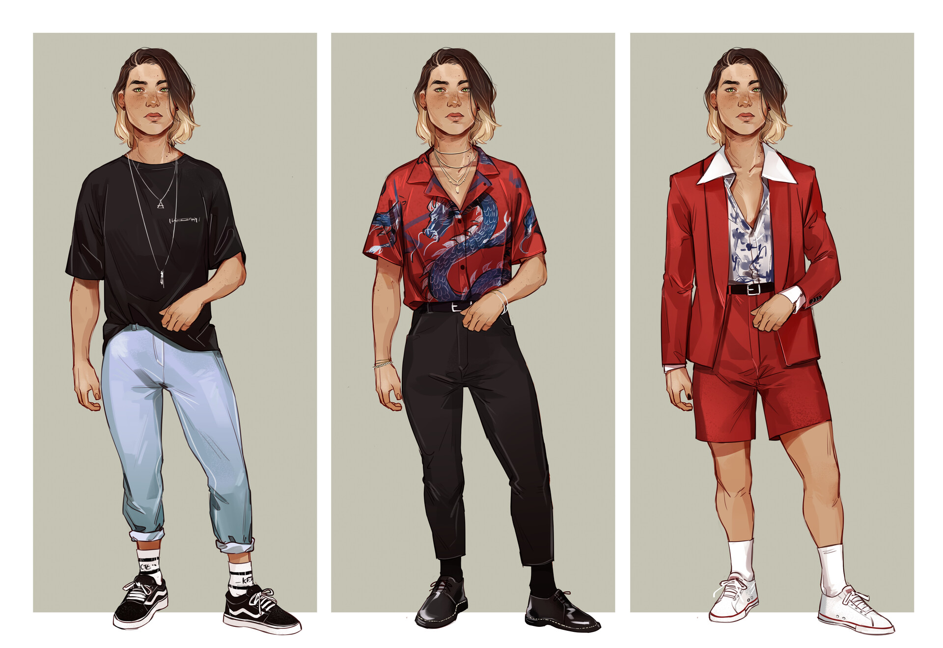 Artstation Six Outfits Challenge 1 Lesly Oh