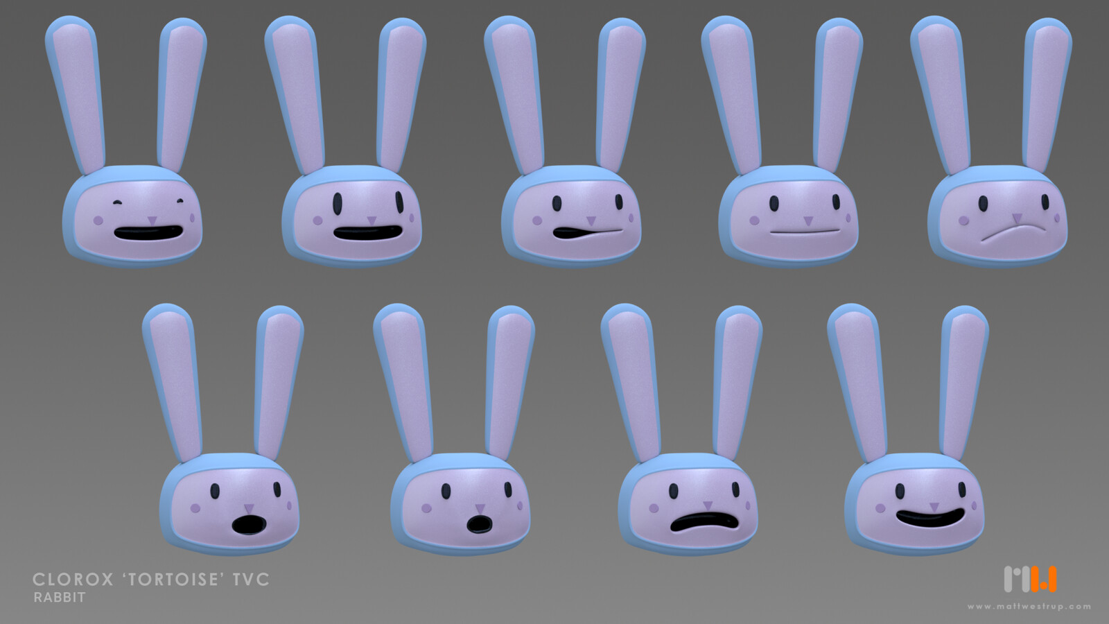 Role: Rabbit modelling (inc. blend shapes). Rabbit texturing.