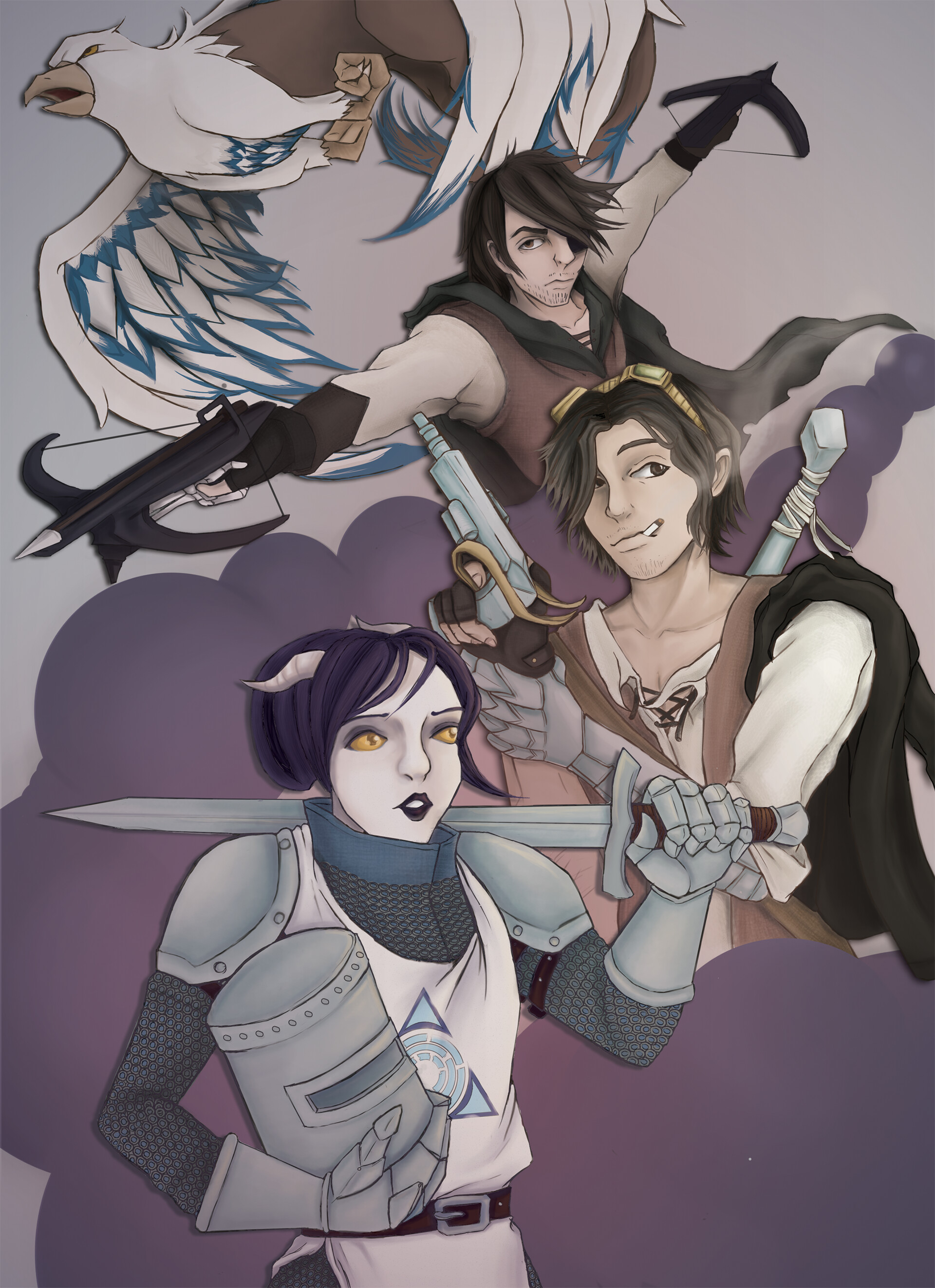 Artstation An Ensemble Of A Friend S D D Characters Melissa Luijten