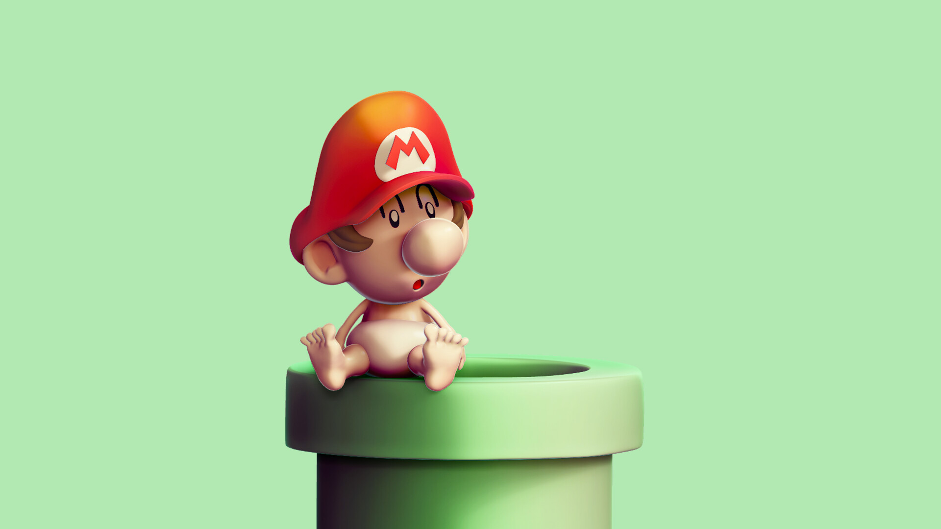 Artstation Baby Mario Beginner Zbrush Sculpting Rodrigo Sant Ana