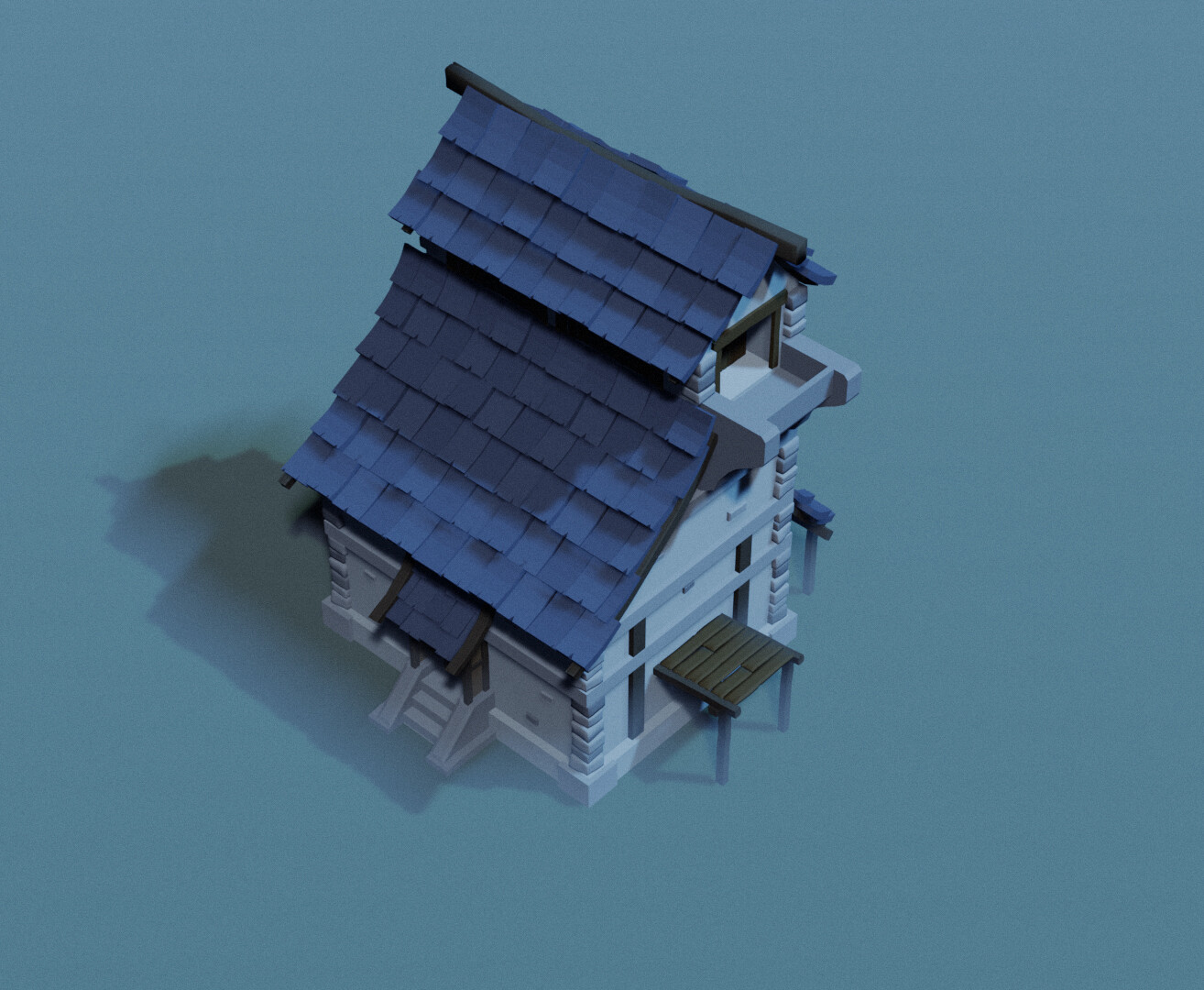 Artstation - Lowpoly House Model Game Asset