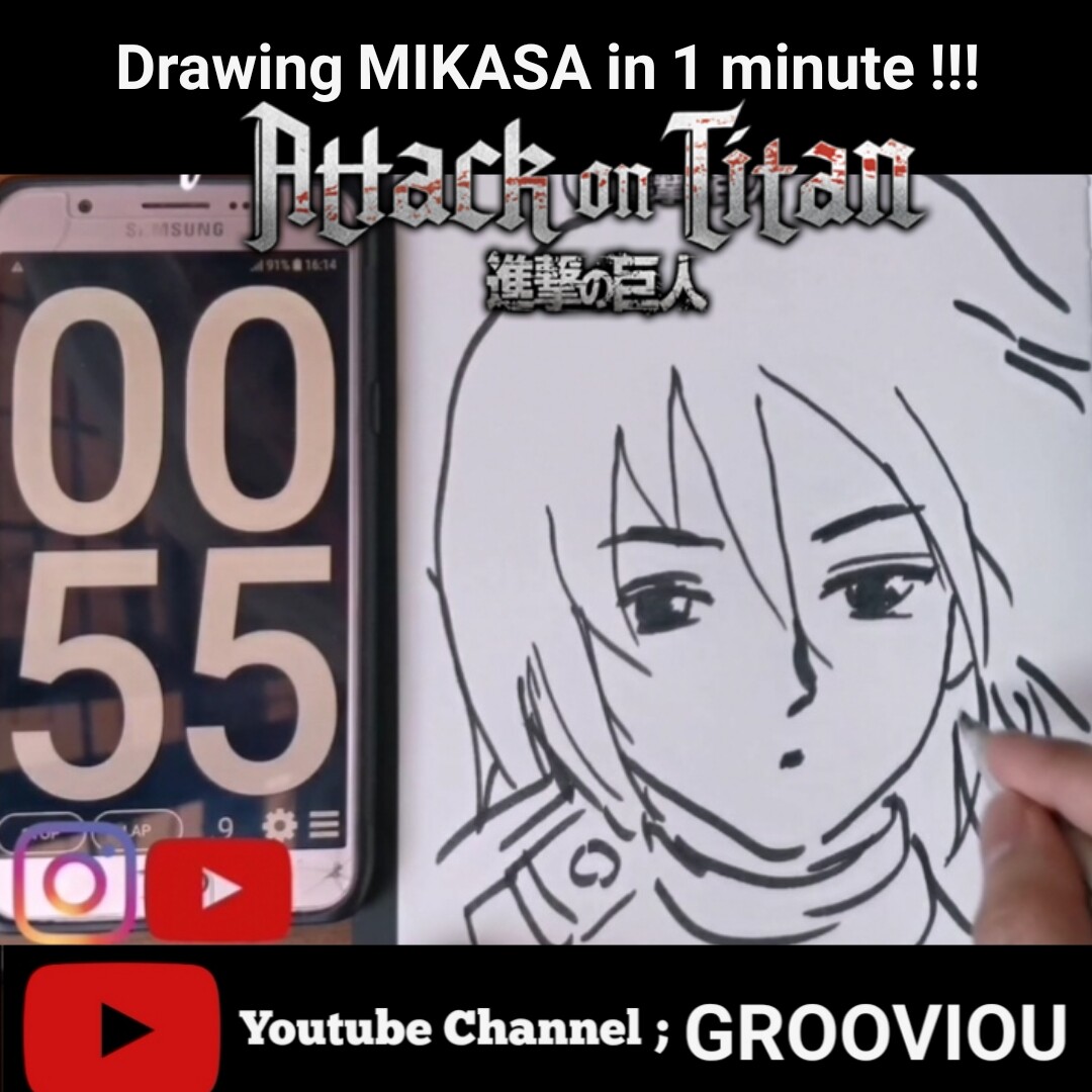 Gruvi Grooviou 1 Minute Anime Drawing