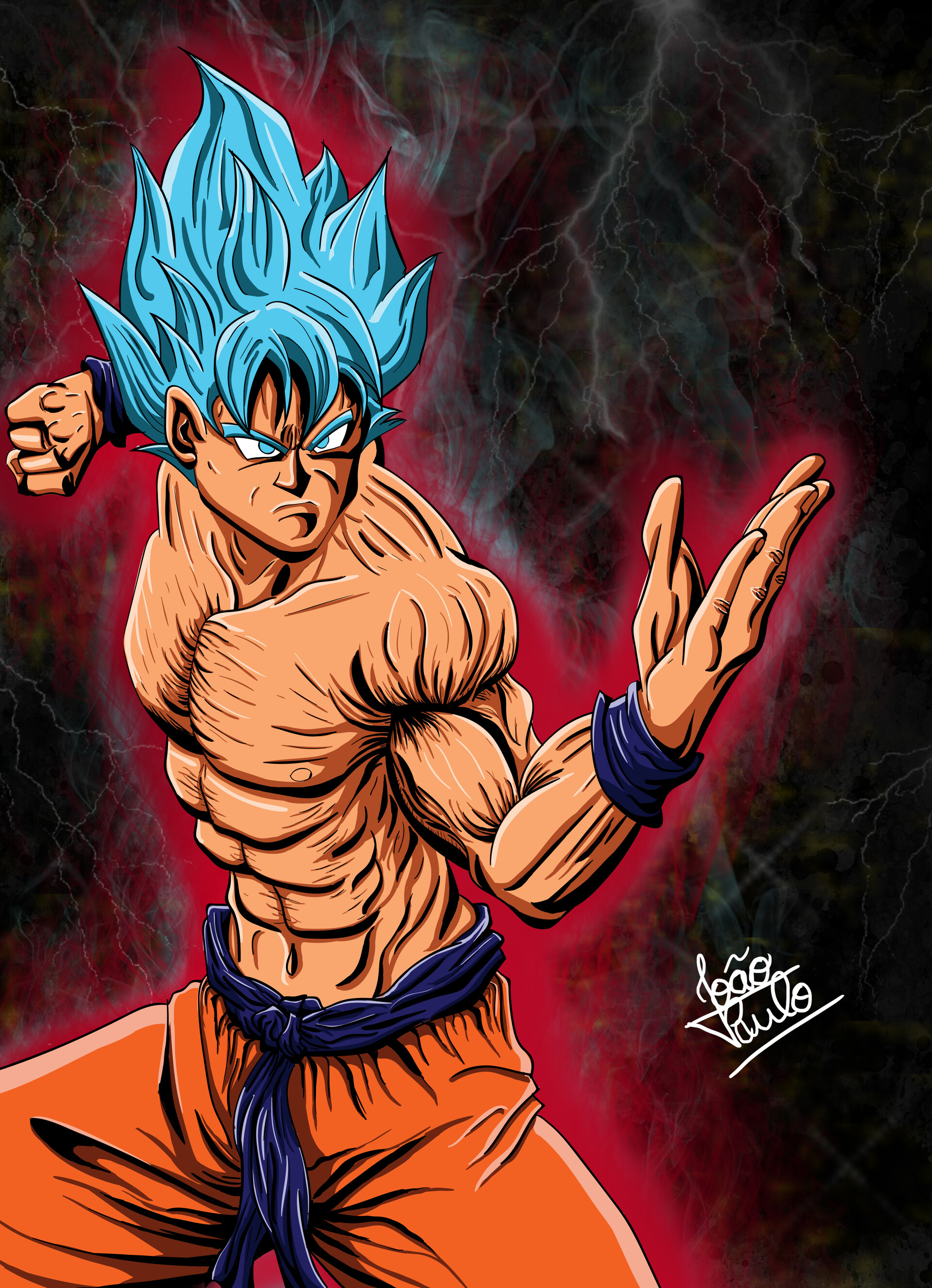 ArtStation - Goku Super Sayajin Blue