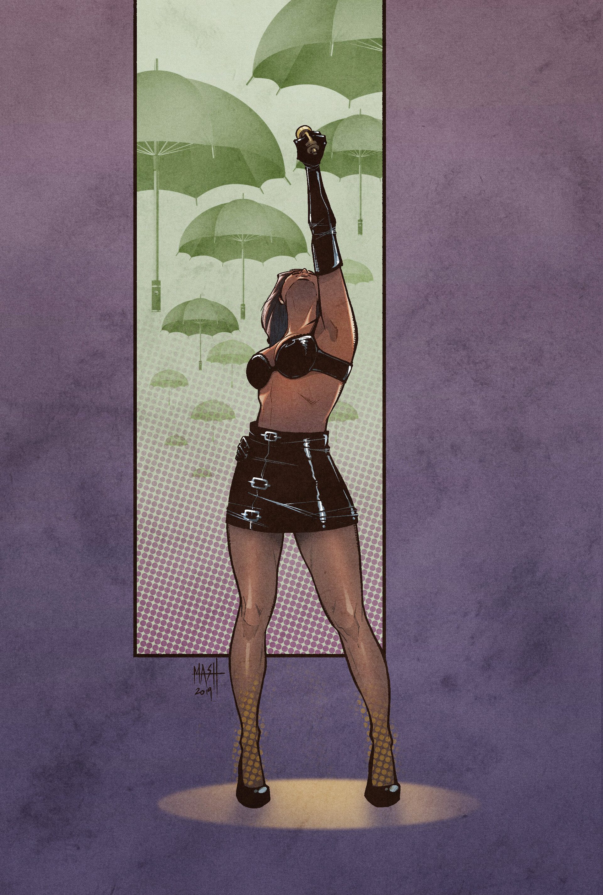 Artstation Rihanna Umbrella Mash Cottin