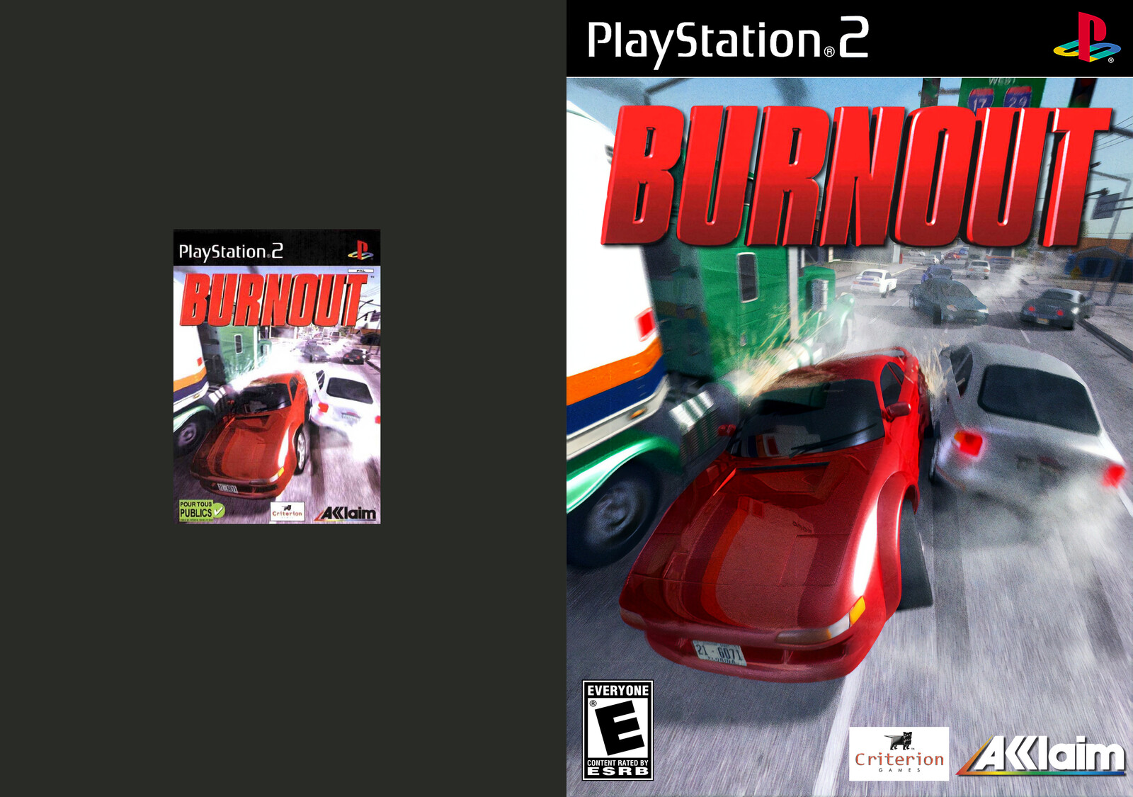 Burnout (2002) - Scanned cover vs. Upscaled