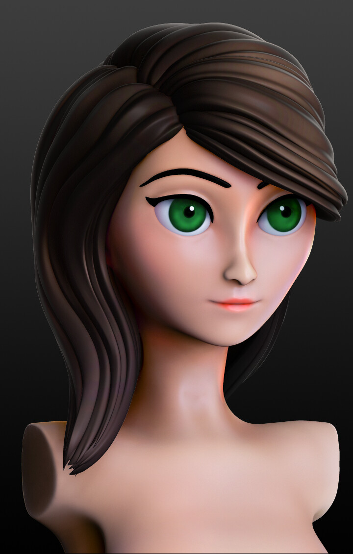 ArtStation Female Character Bust