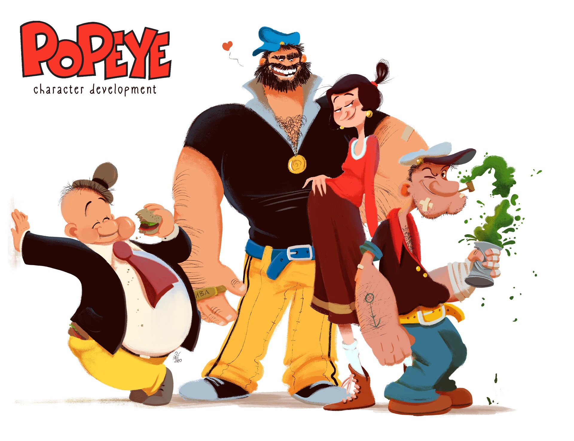 Popeye characters top