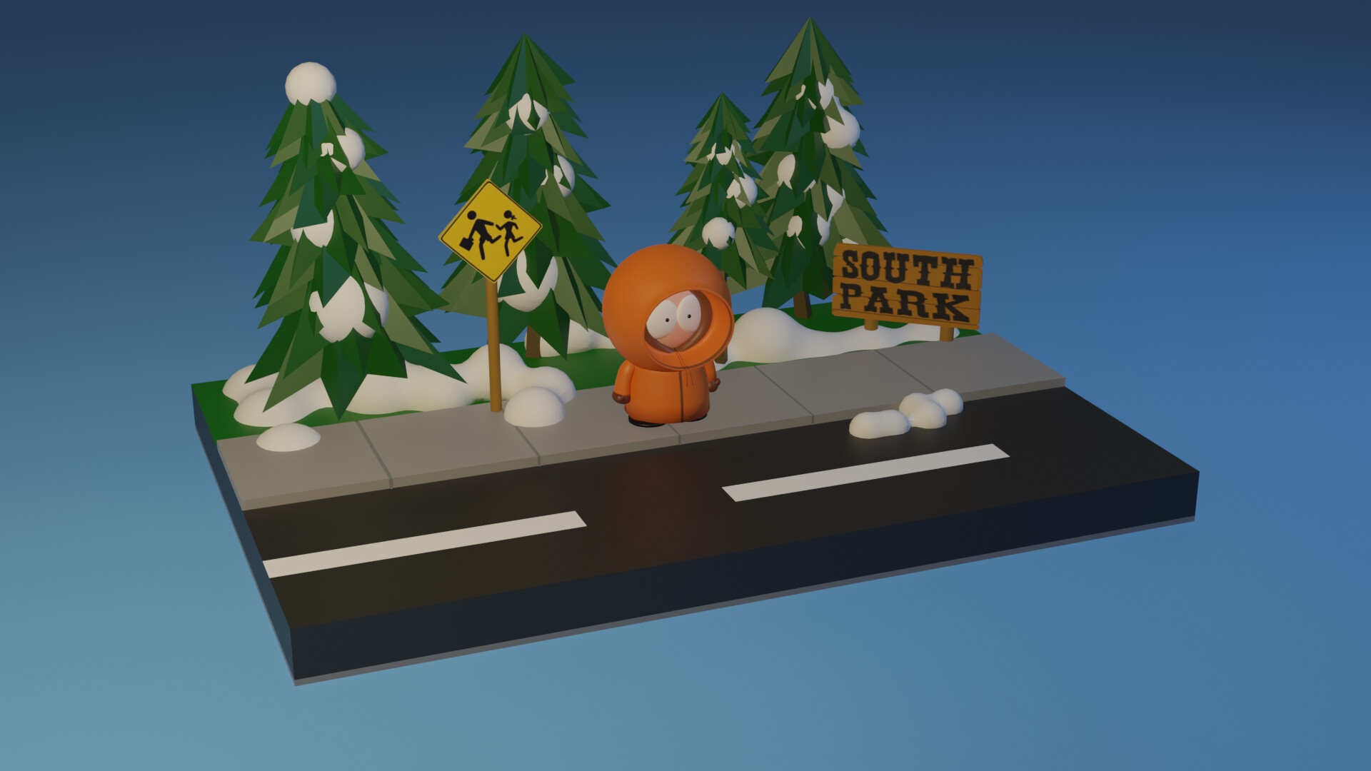 Artstation South Park Bus Stop Sarah Hedley