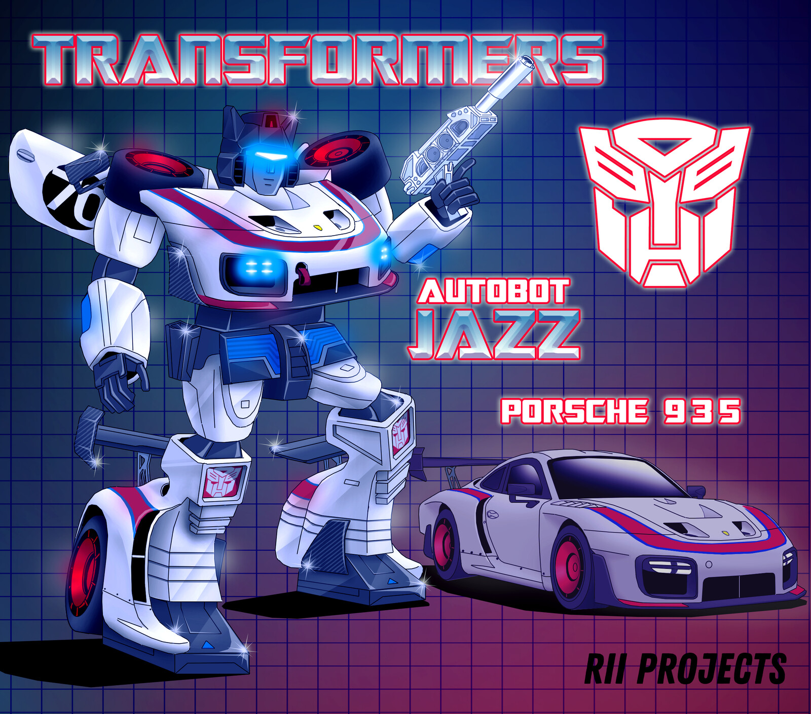 Artstation Transformer Autobot Jazz Porsche 935 Rii Projects