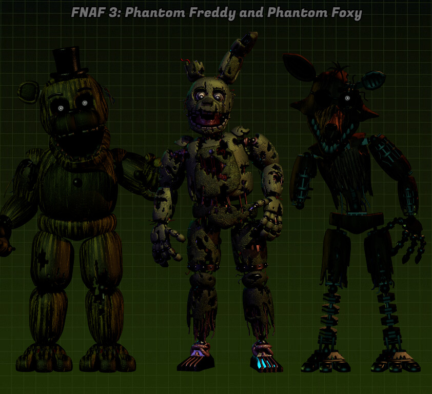 ArtStation - Five Nights at Freddy's 3 Springtrap and Phantoms (HW ...