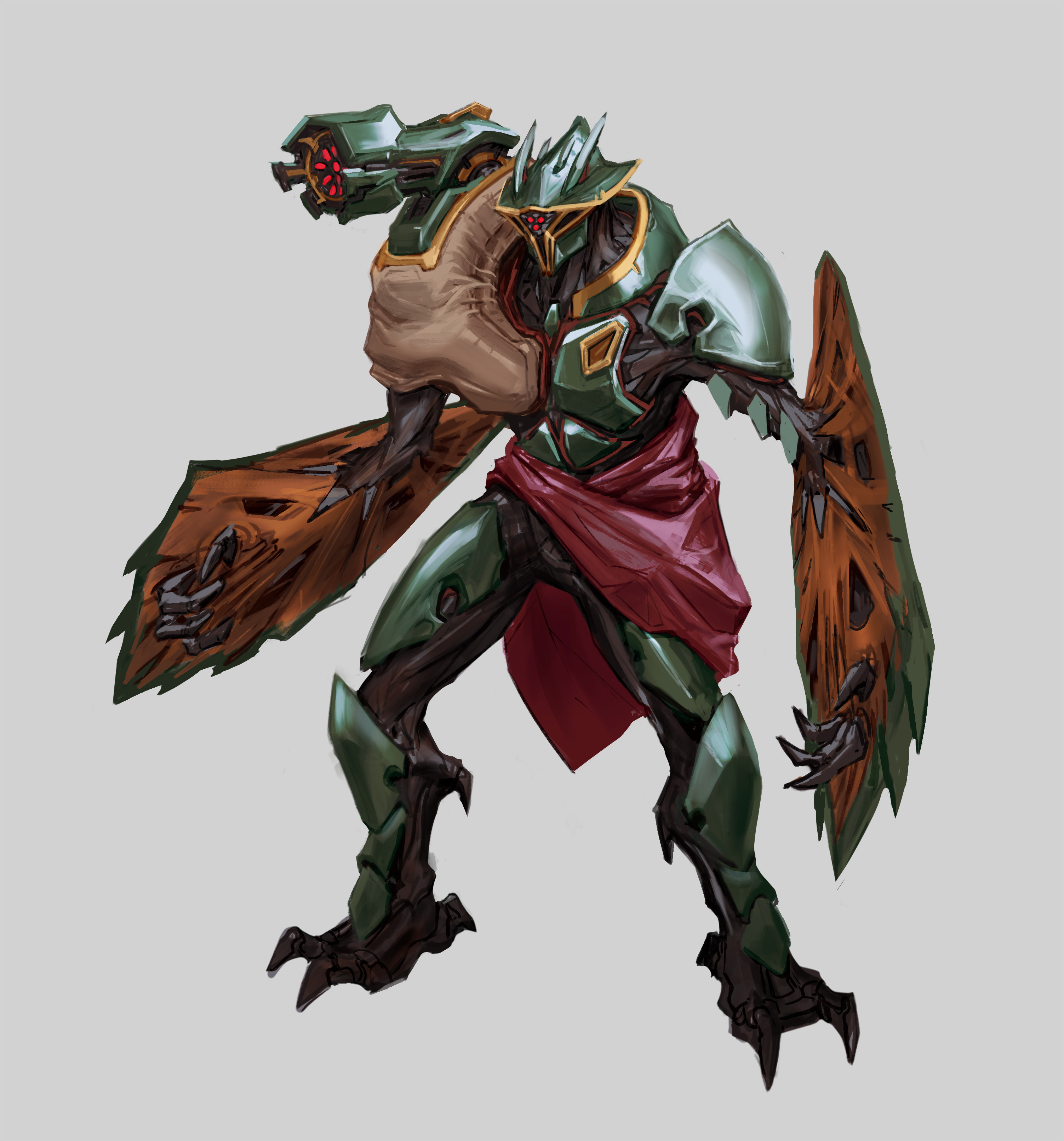 Early version before the development of the living alien shields