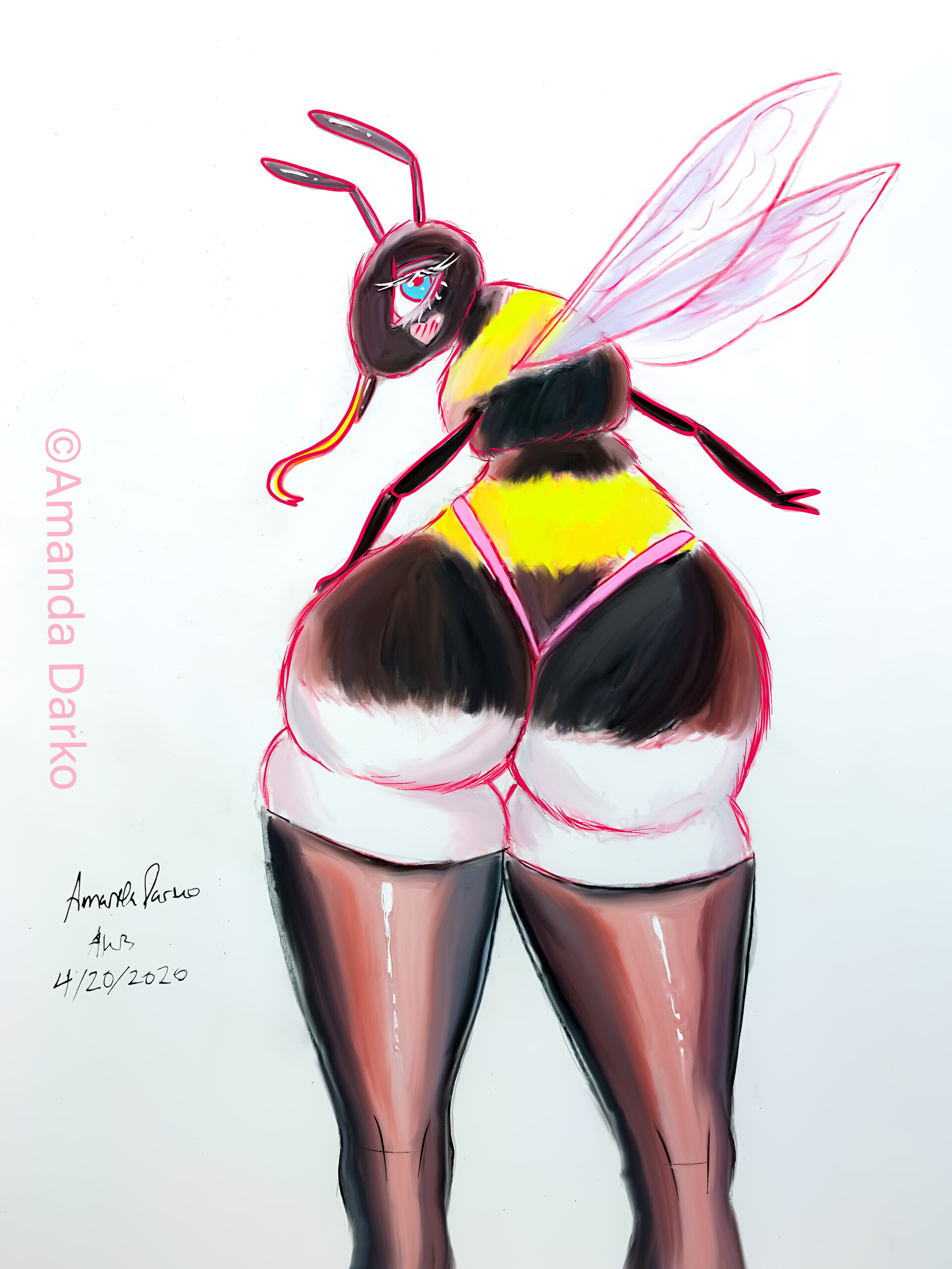 Artstation Dummy Thicc Bumble Bee Amanda Darko