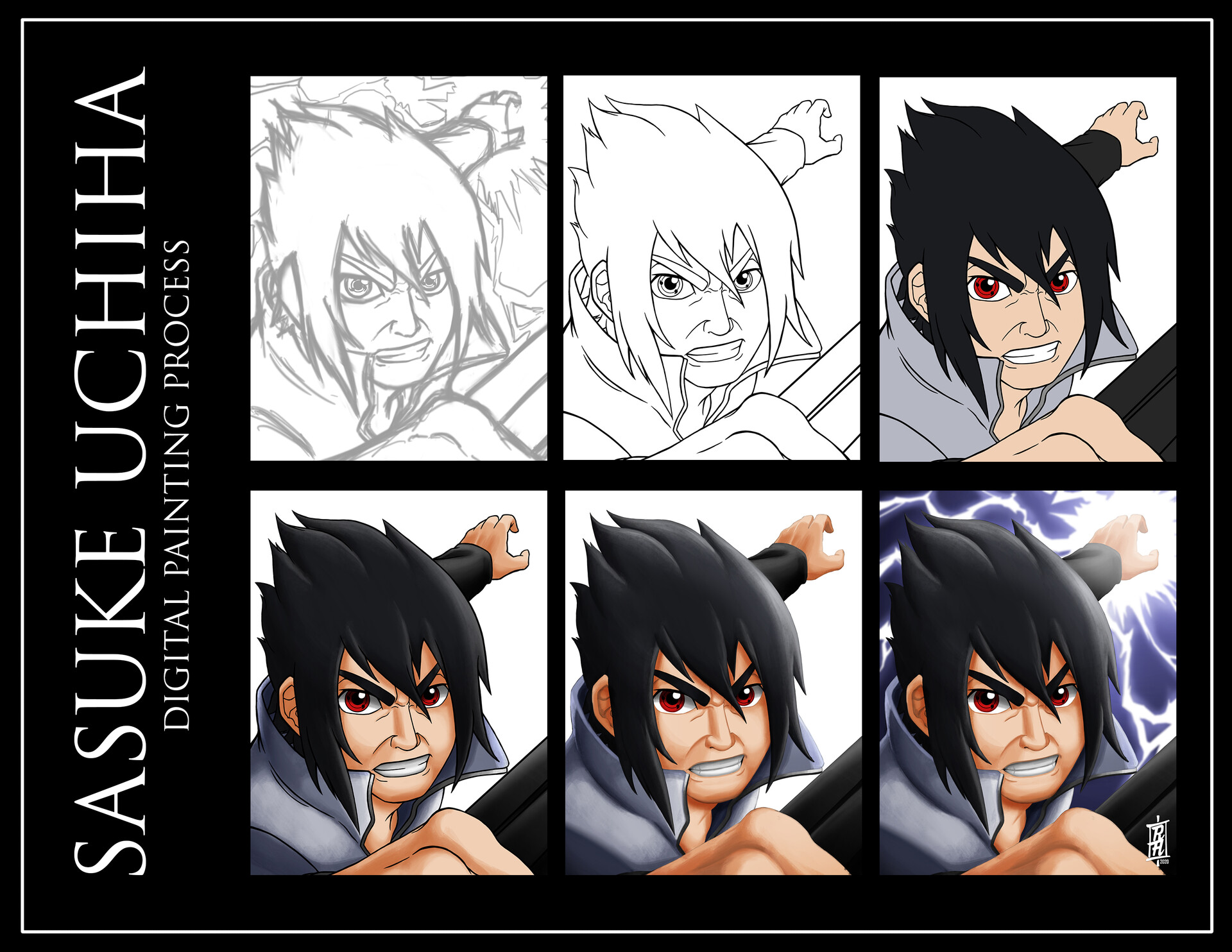 Wallpaper Artstation Sasuke Uchiha Shippuden Ridge Adrian Romero For iPhone Free