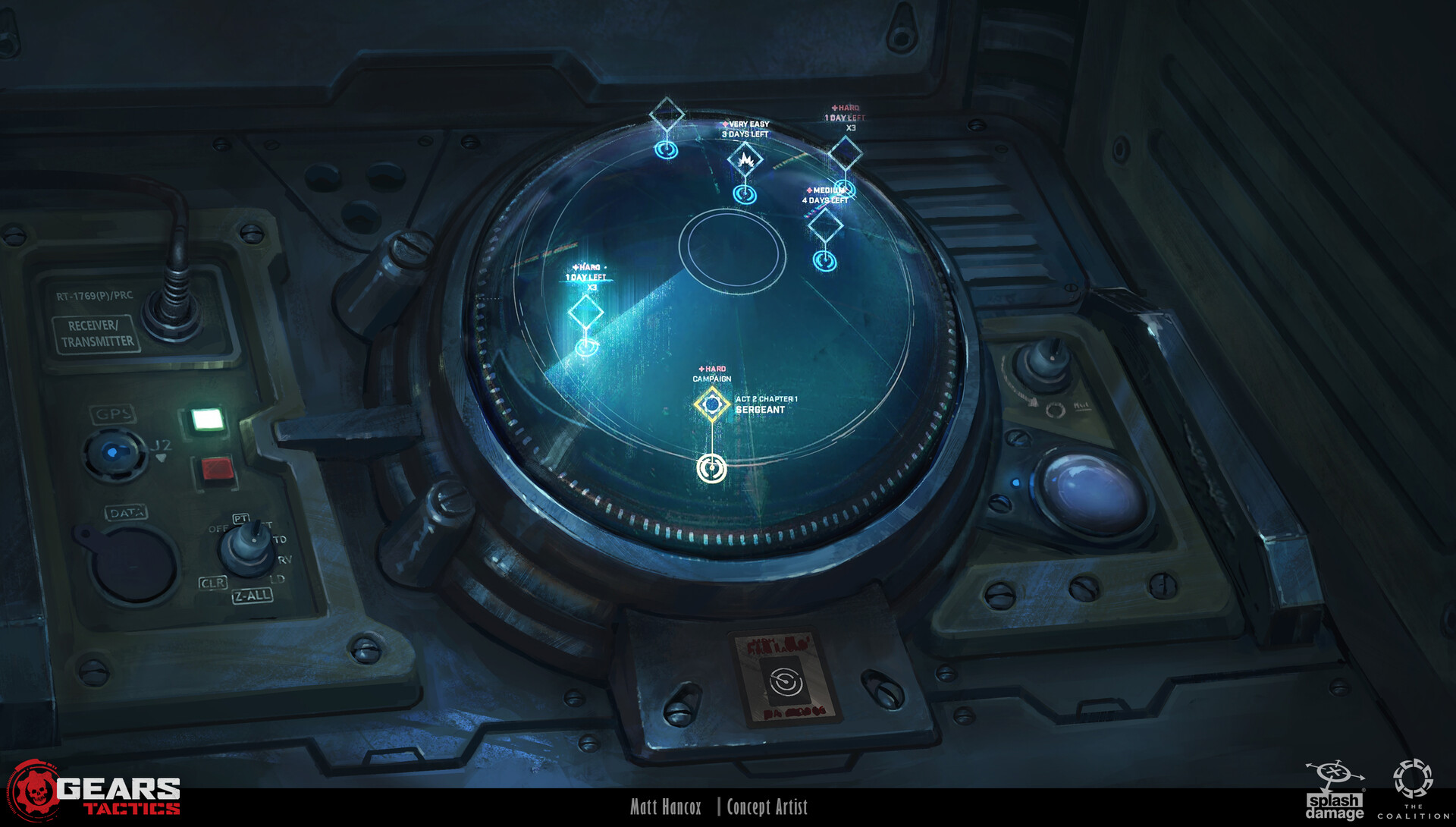 ArtStation Gears Tactics Mission Radar