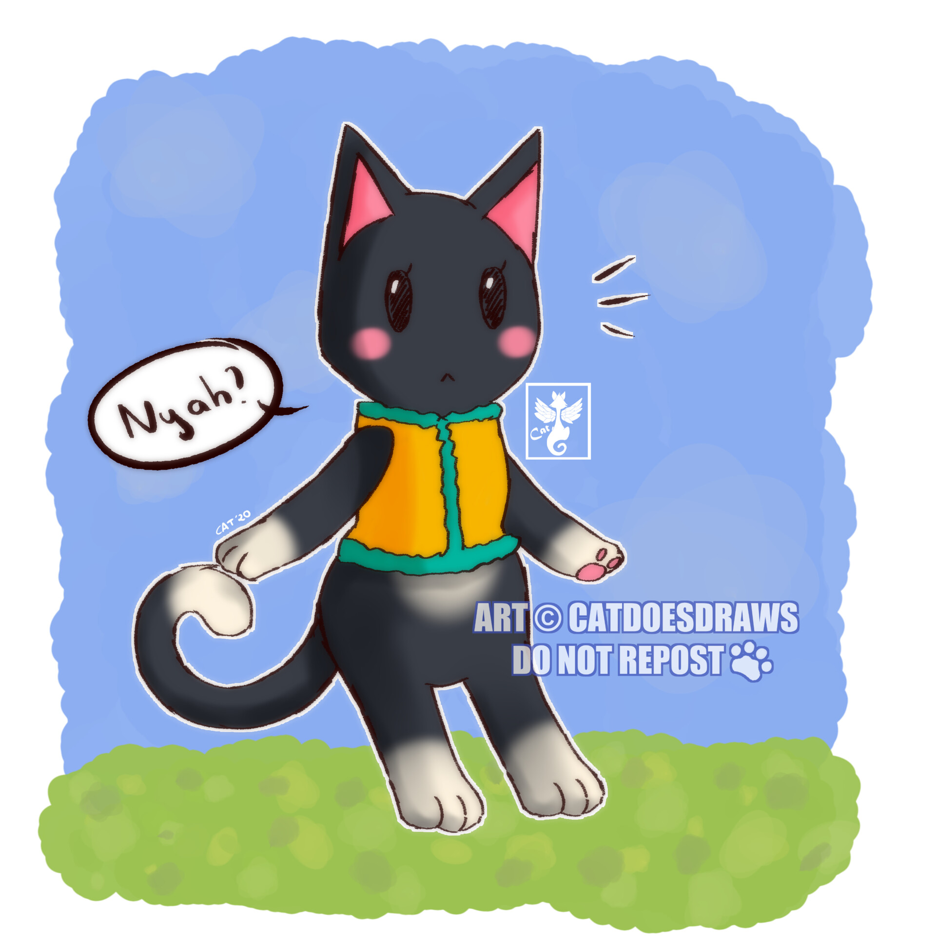 Artstation Draw Yourself As A Villager Meme Cat Guillen Marin