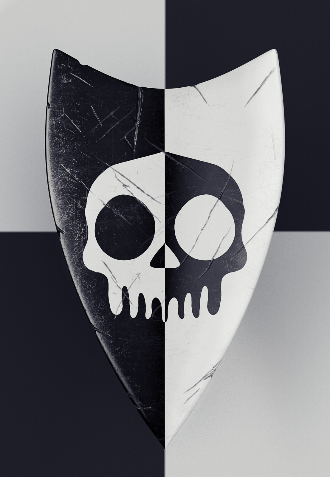 Matteo Santoro MediEvil Silver Shield Texture Study
