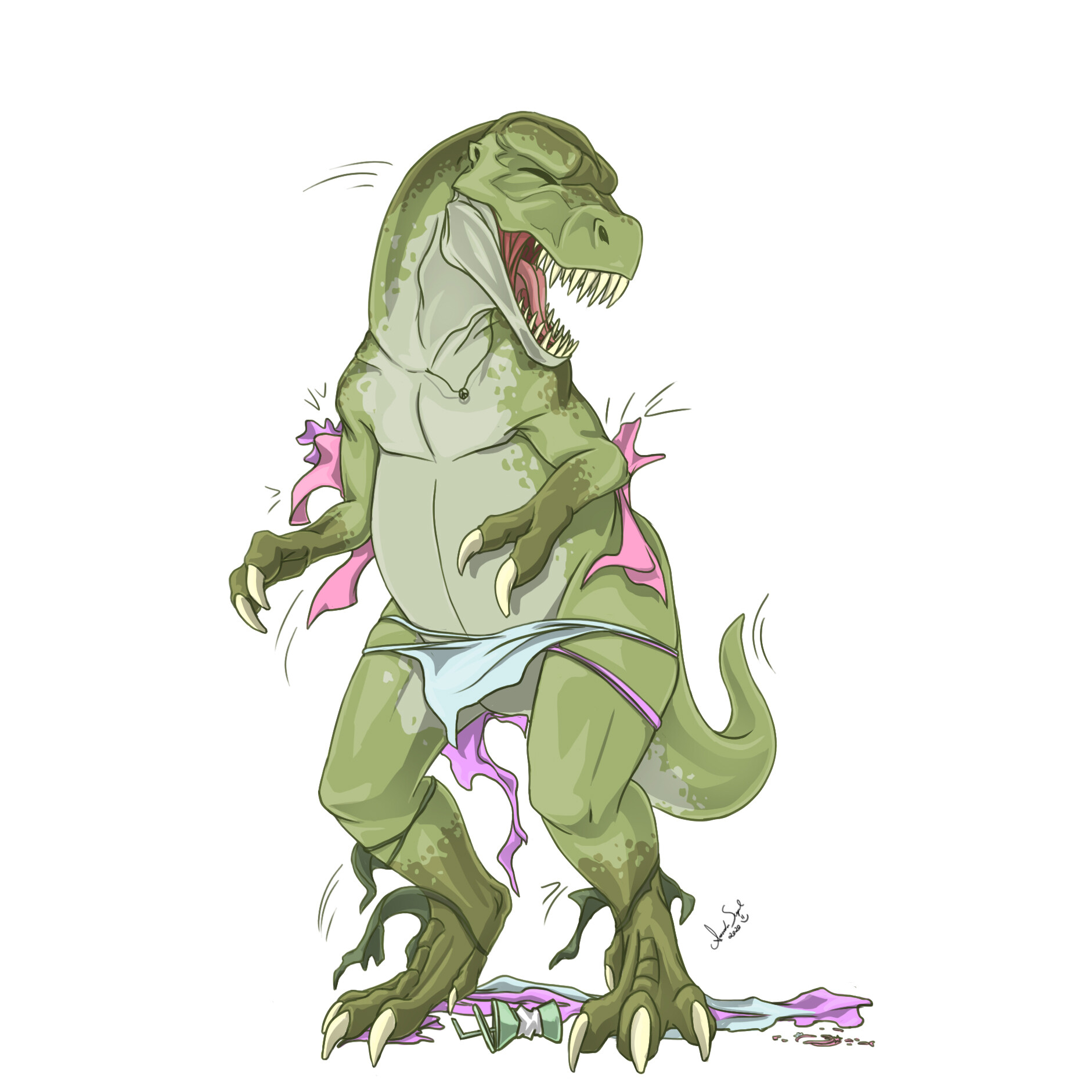 Artstation T Rex Transformation Amanda Scopel