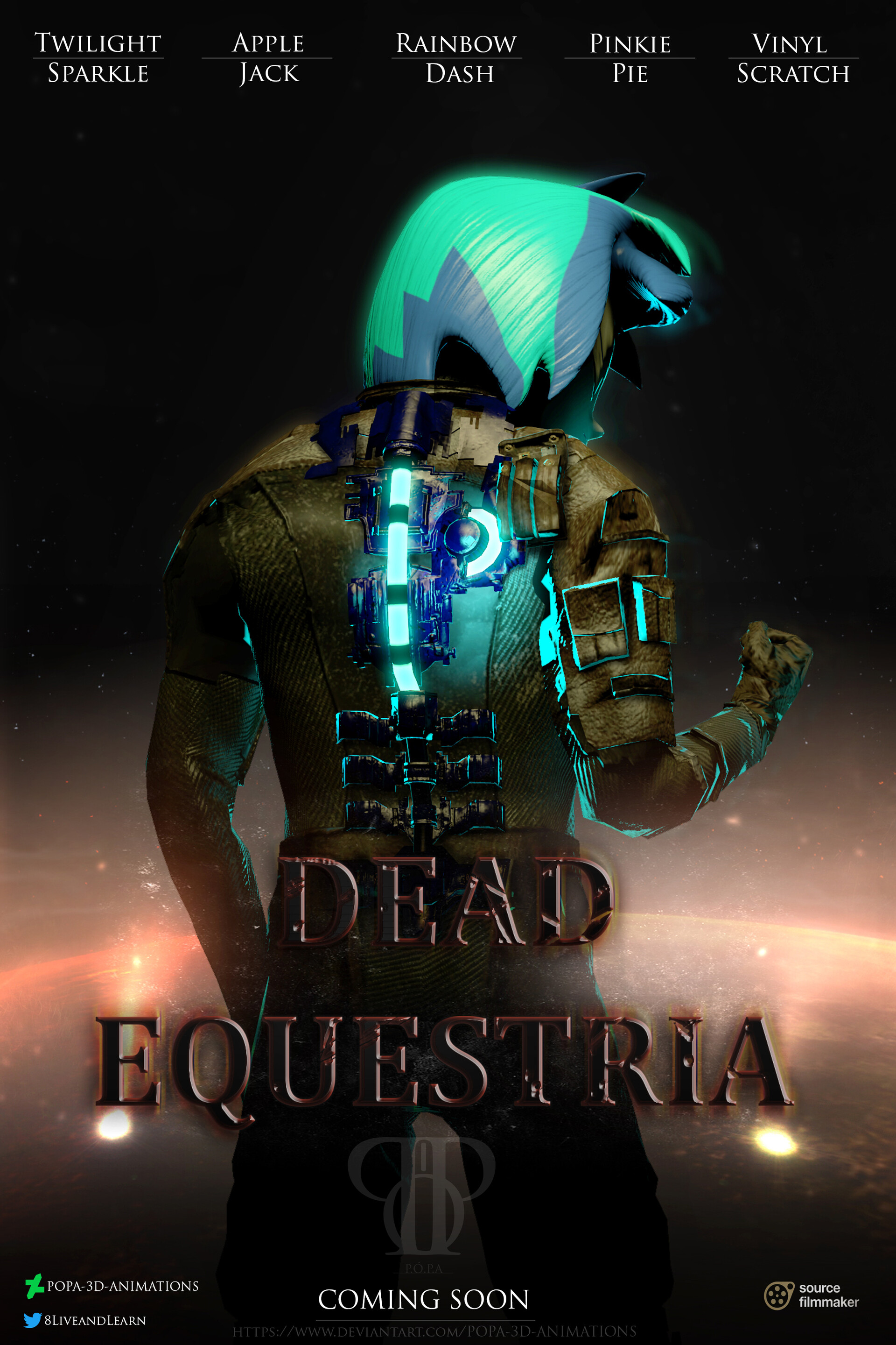 Artstation Dead Equestria Movie Poster P O P A 3d Animations