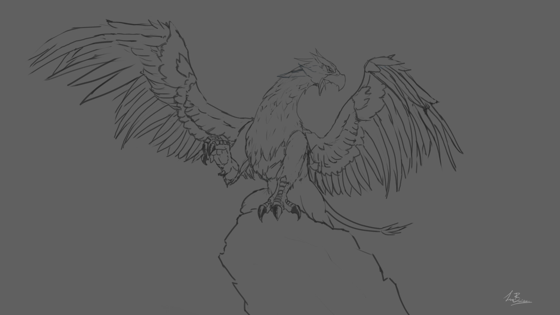 Artstation Hippogriff Luc Buizer