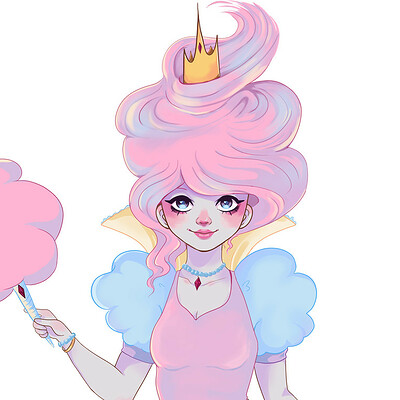adventure time cotton candy princess