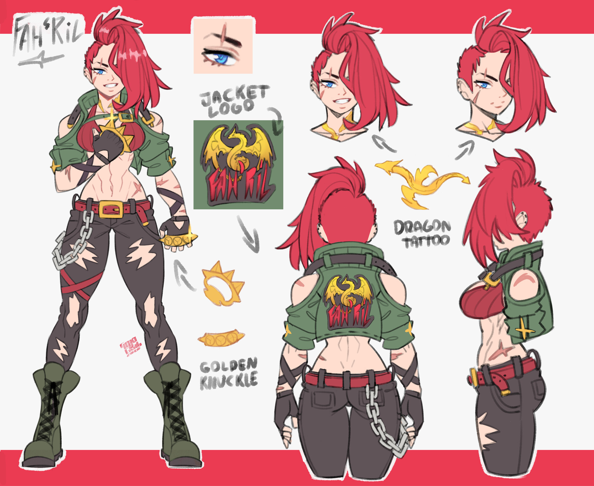 Artstation Character Sheet Fah Ril Abraham Manzano