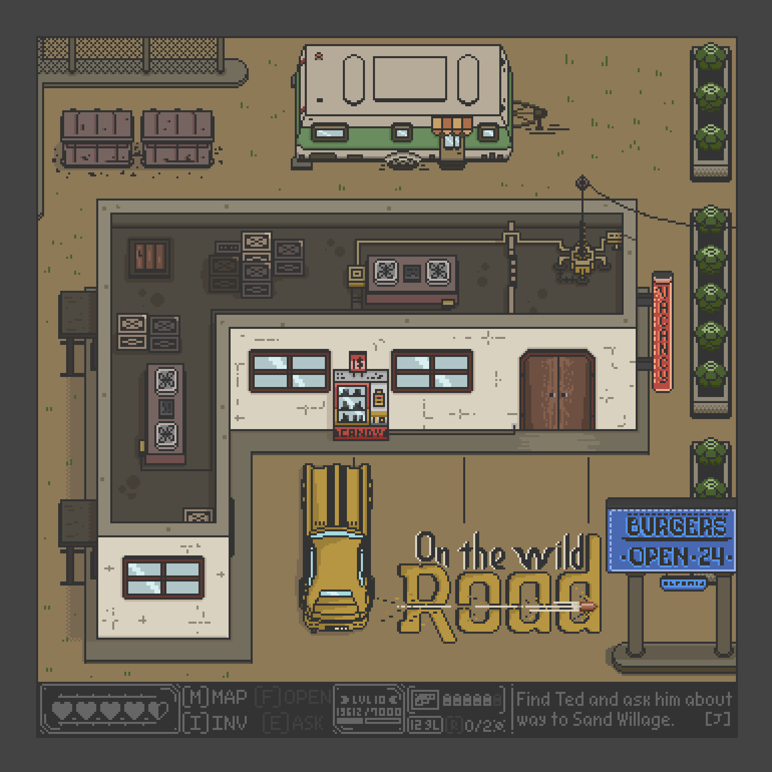 Artstation On The Wild Road Pixel Art Concept Dmitry Tarasov