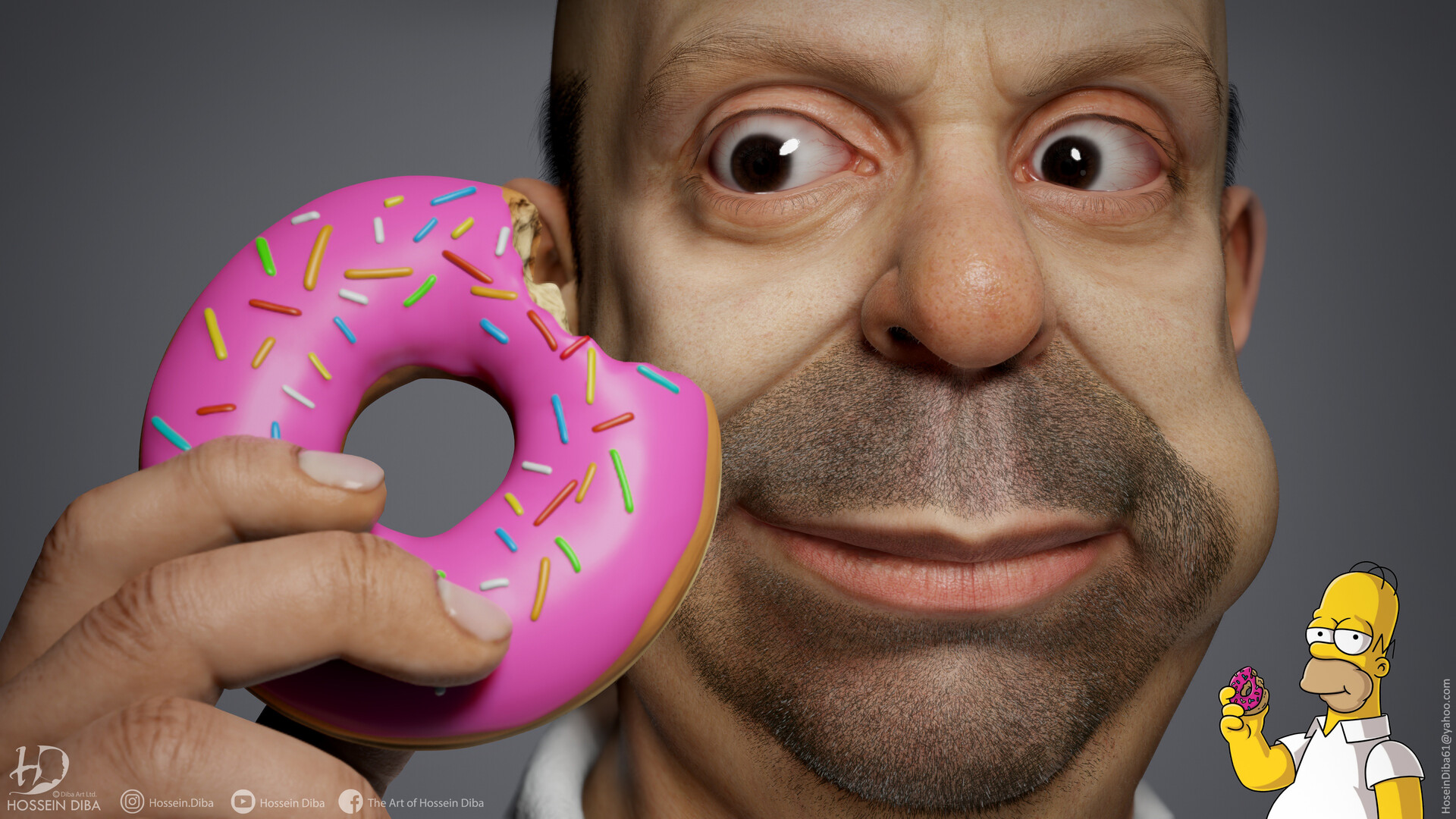 мигель васкес художник 3 д. мигель васкес гомер симпсон. гомер симпсон в реальной эизн. нед фландерс в реальной жизни. реальный гомер симпсон.