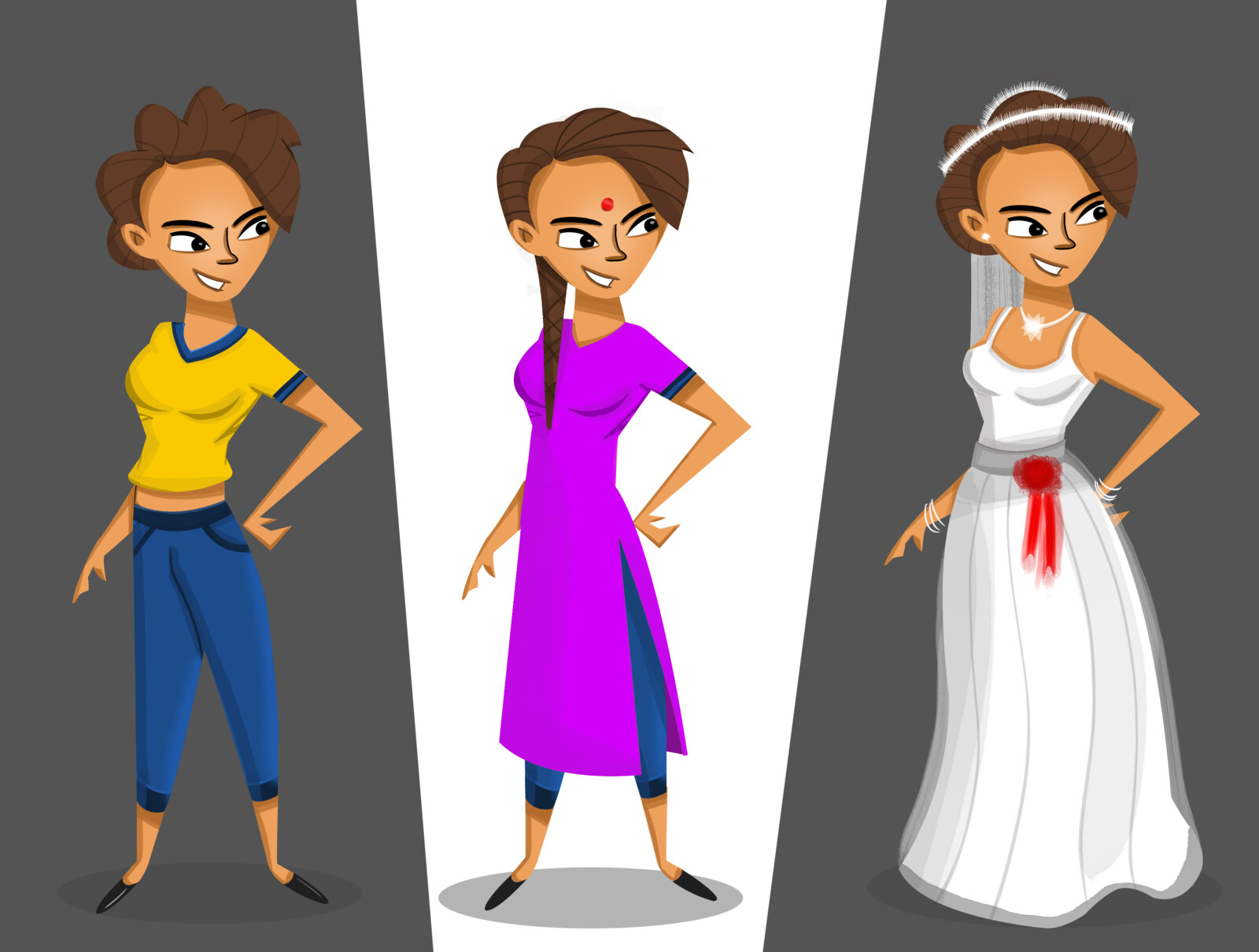 Arun M Xavier 2d character design